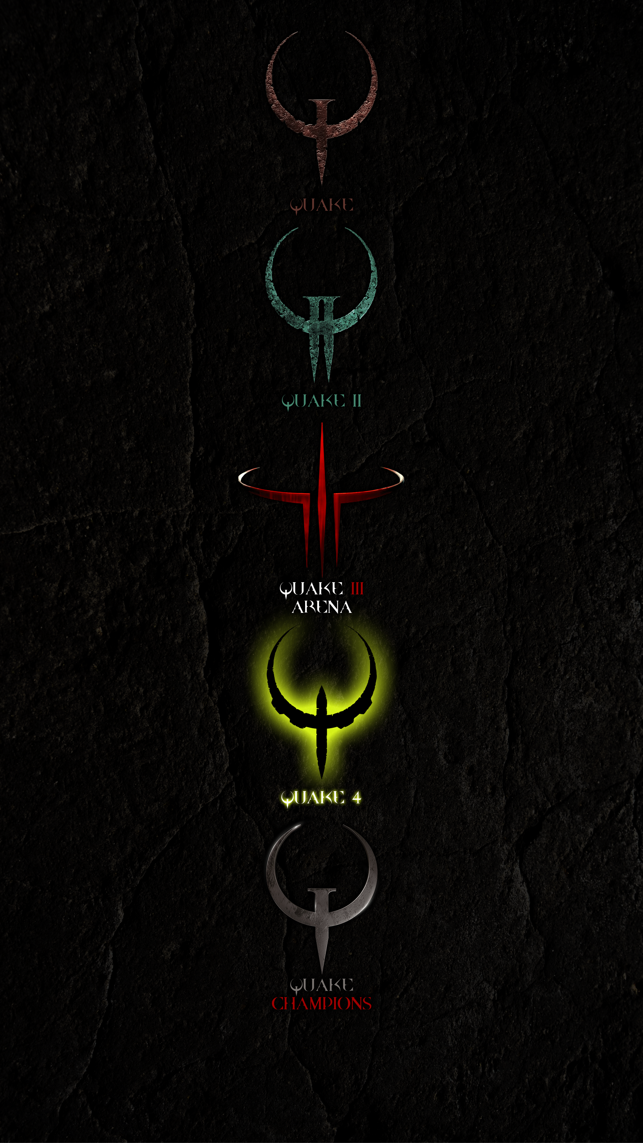 2160x3840 Quake Logo Wallpaper Updated