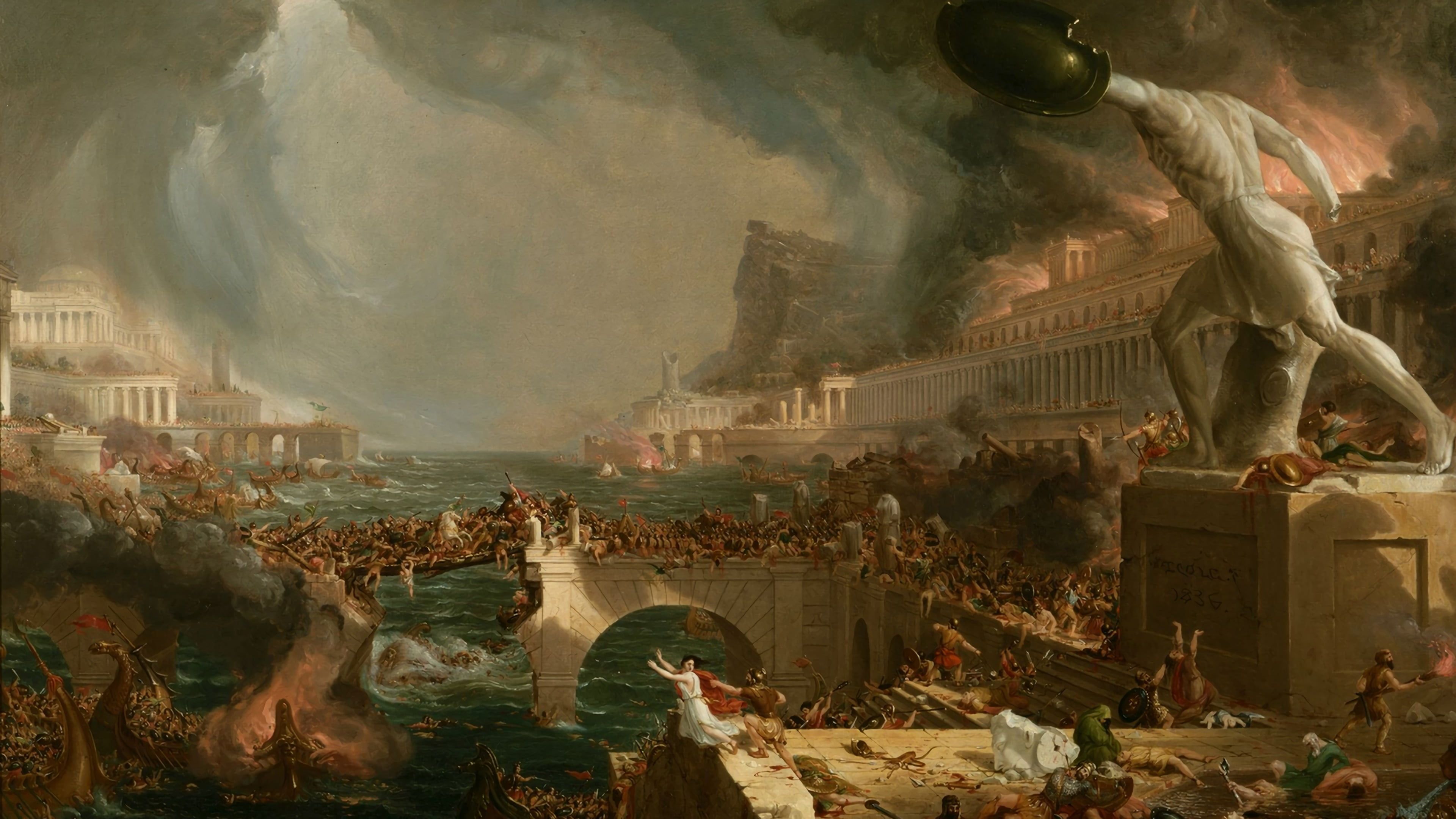 3840x2160 Greek Art 4k Wallpaper