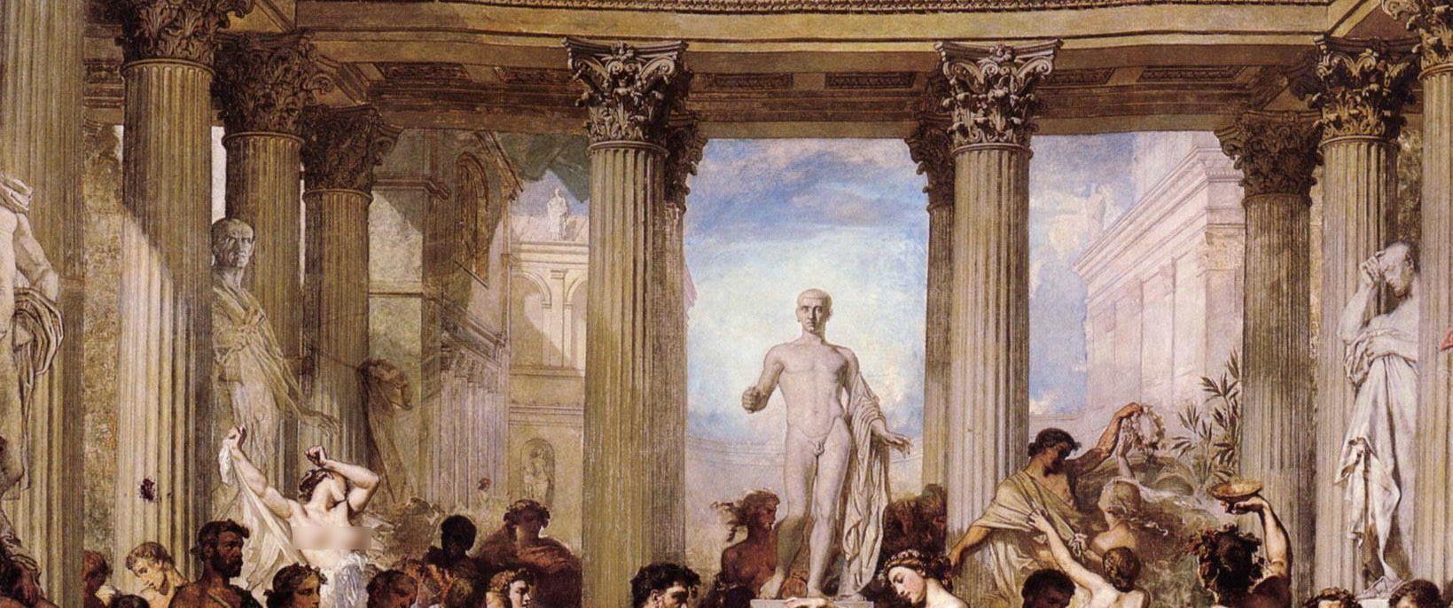 1639x686 Greece Art Wallpaper