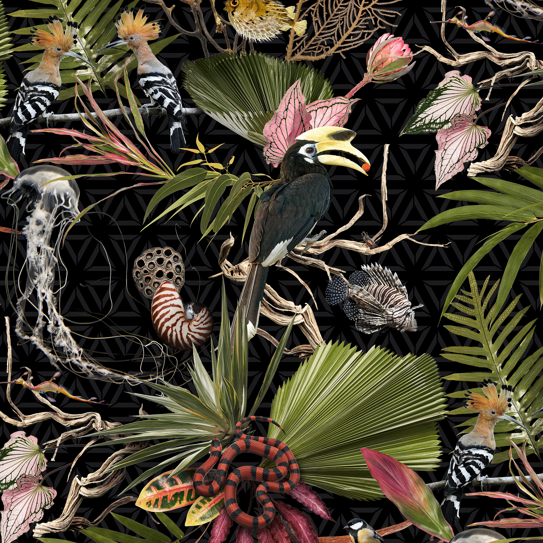 2160x2160 Menagerie 24 x 144 Peel and Stick Wallpaper