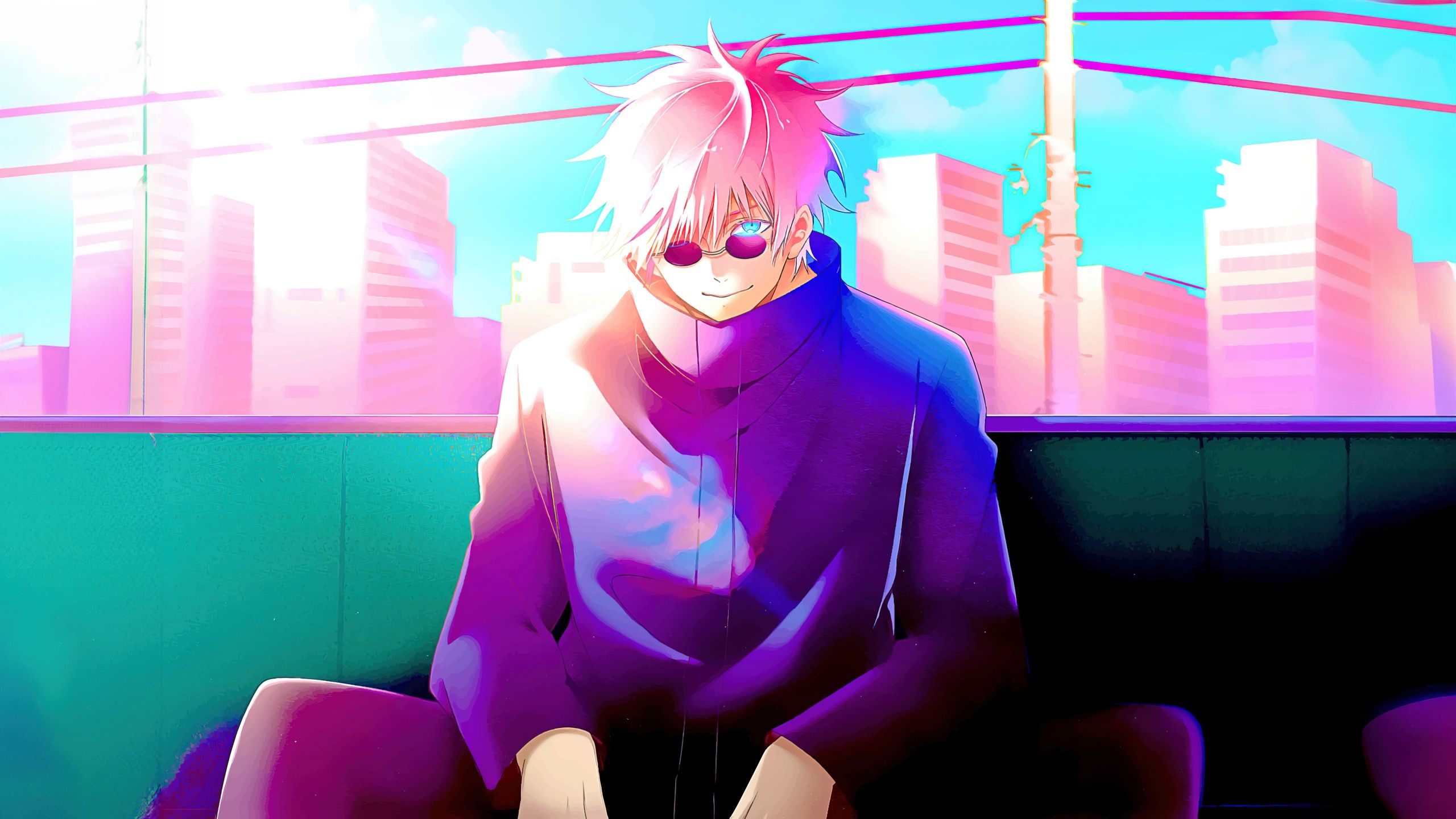 2560x1440 Satoru Gojo Wallpaper 4K, Pop Art, Jujutsu Kaisen, 5K