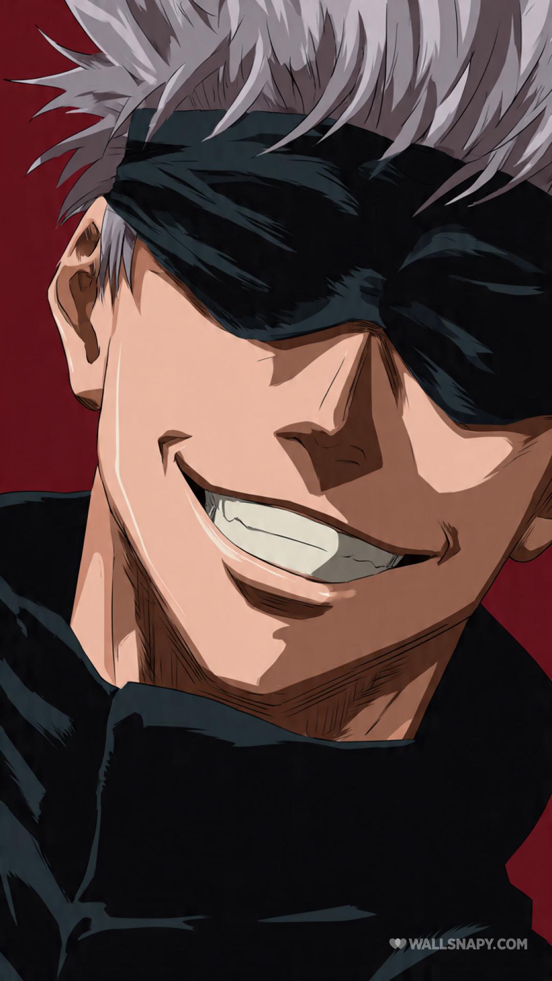 1080x1920 Gojo satoru smile blindfold cool anime wallpaper