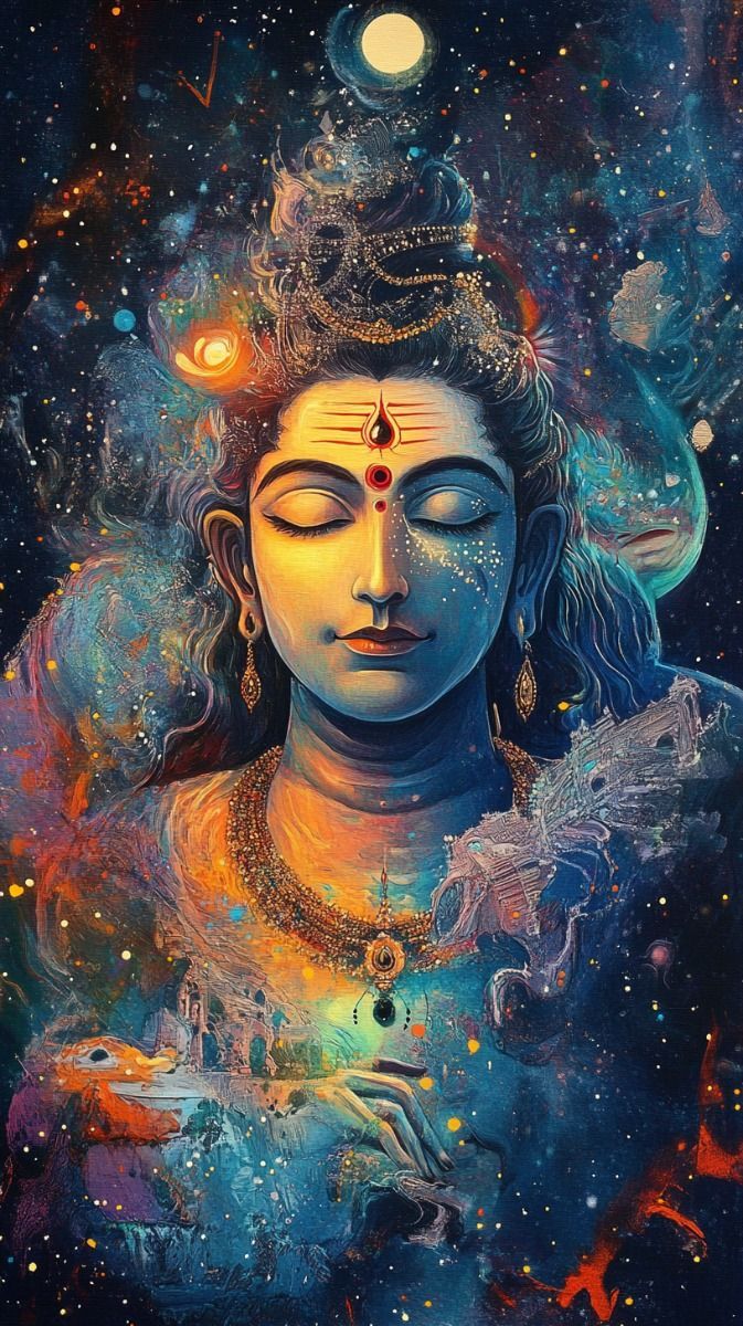673x1200 Cosmic Divinity Spiritual Art