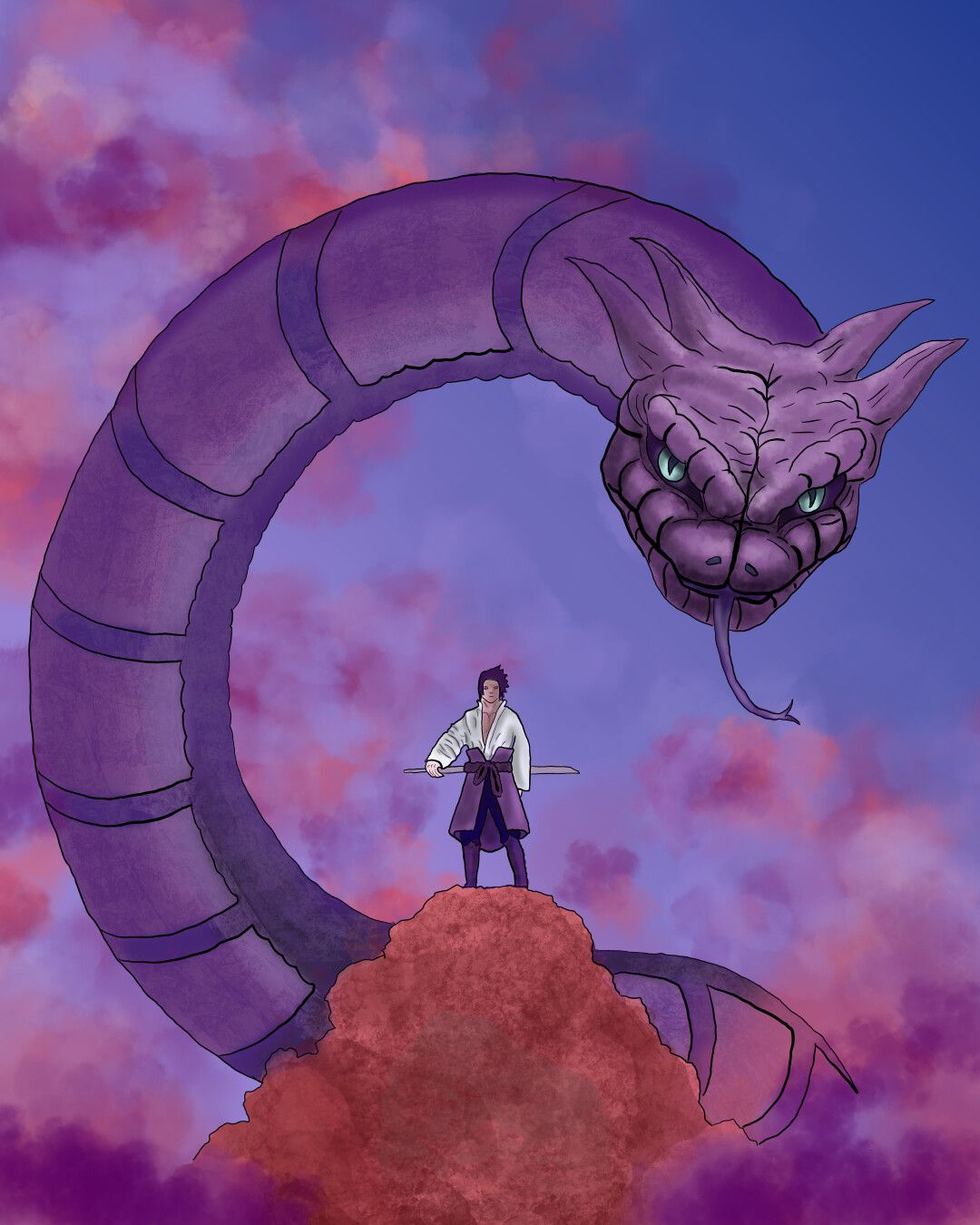 1080x1350 FanArt Sasuke