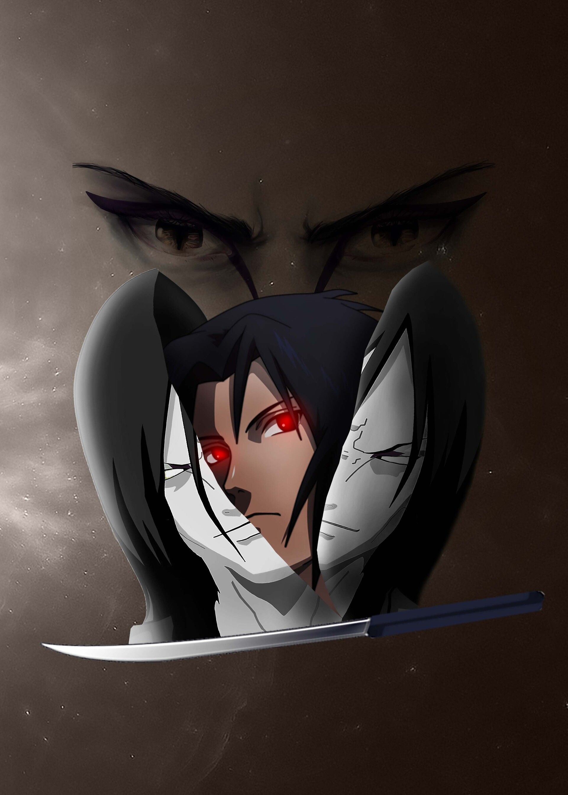 1920x2688 faissal thomas shedding Sasuke and Orochimaru