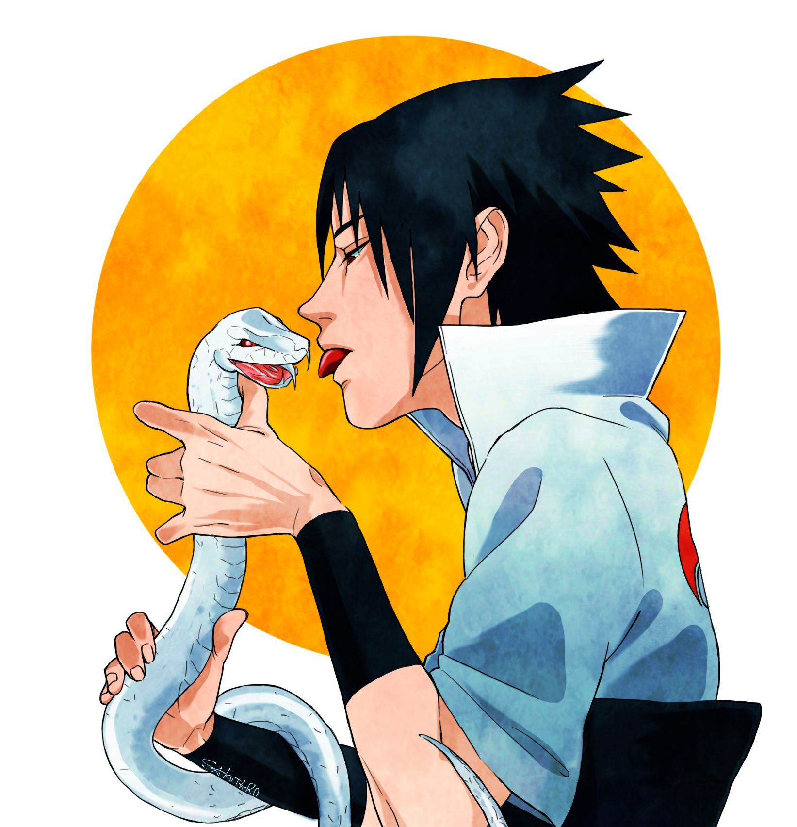 1643x1704 Snake, Uchiha Sasuke. Anime Image Board