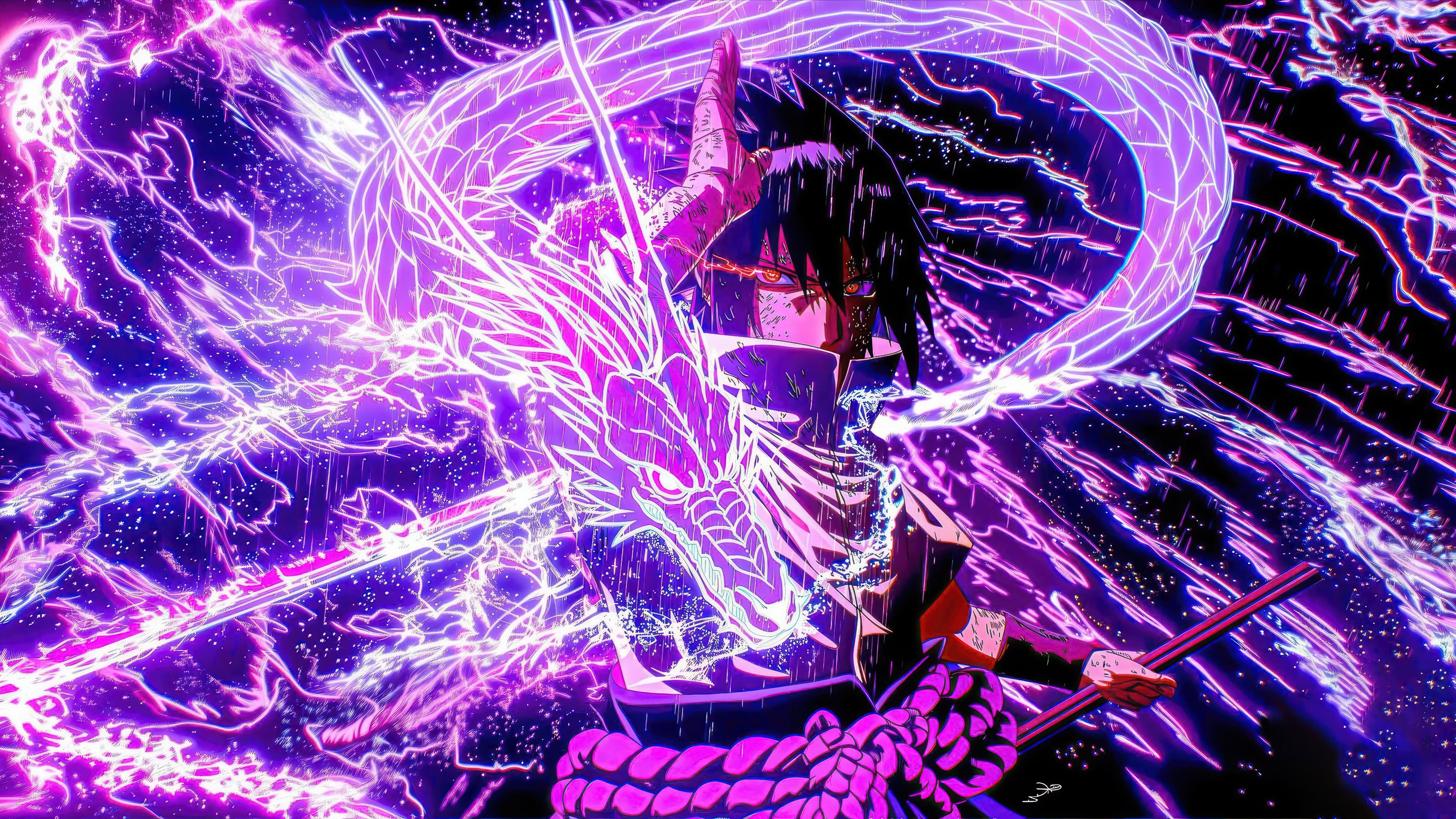 3840x2160 Sasuke Uchiha HD 4K Wallpaper PC & Phone