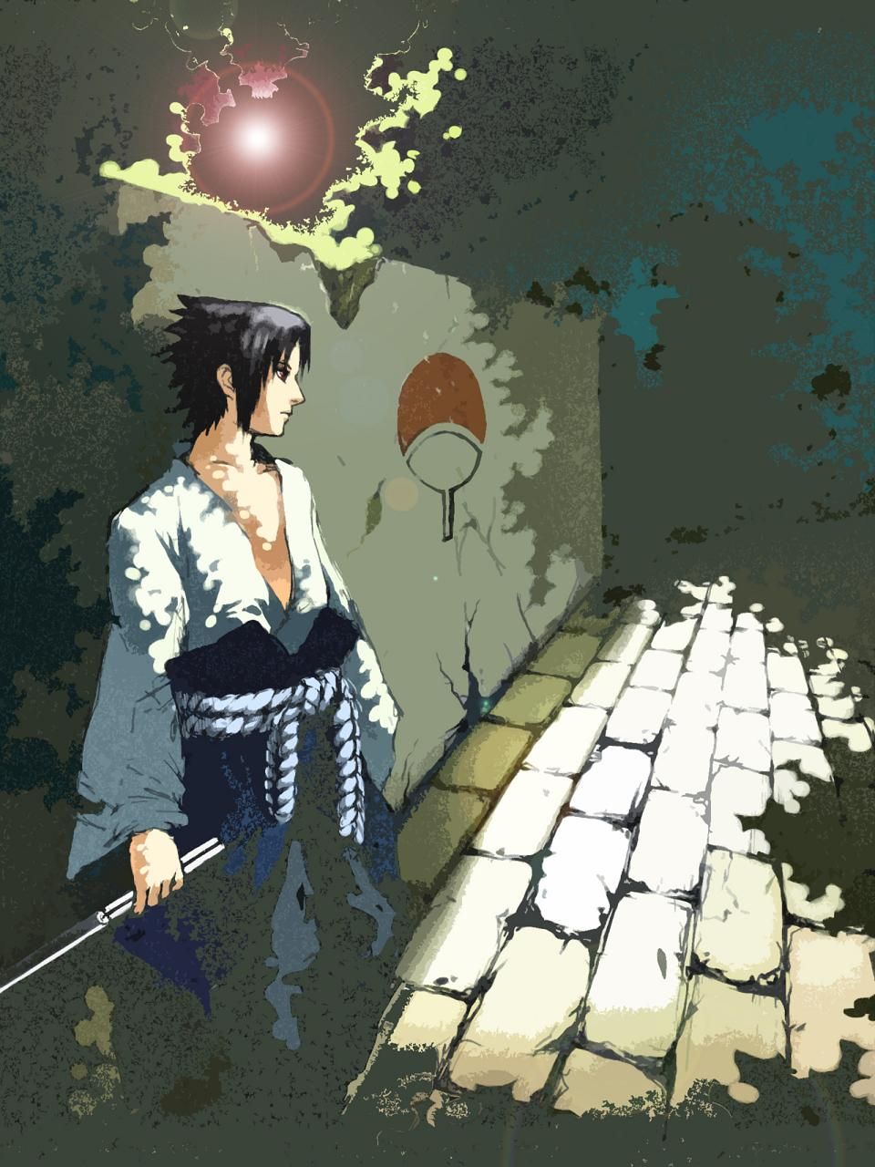 960x1280 Uchiha Sasuke Wallpaper by 9kuro6 Anime Image Board