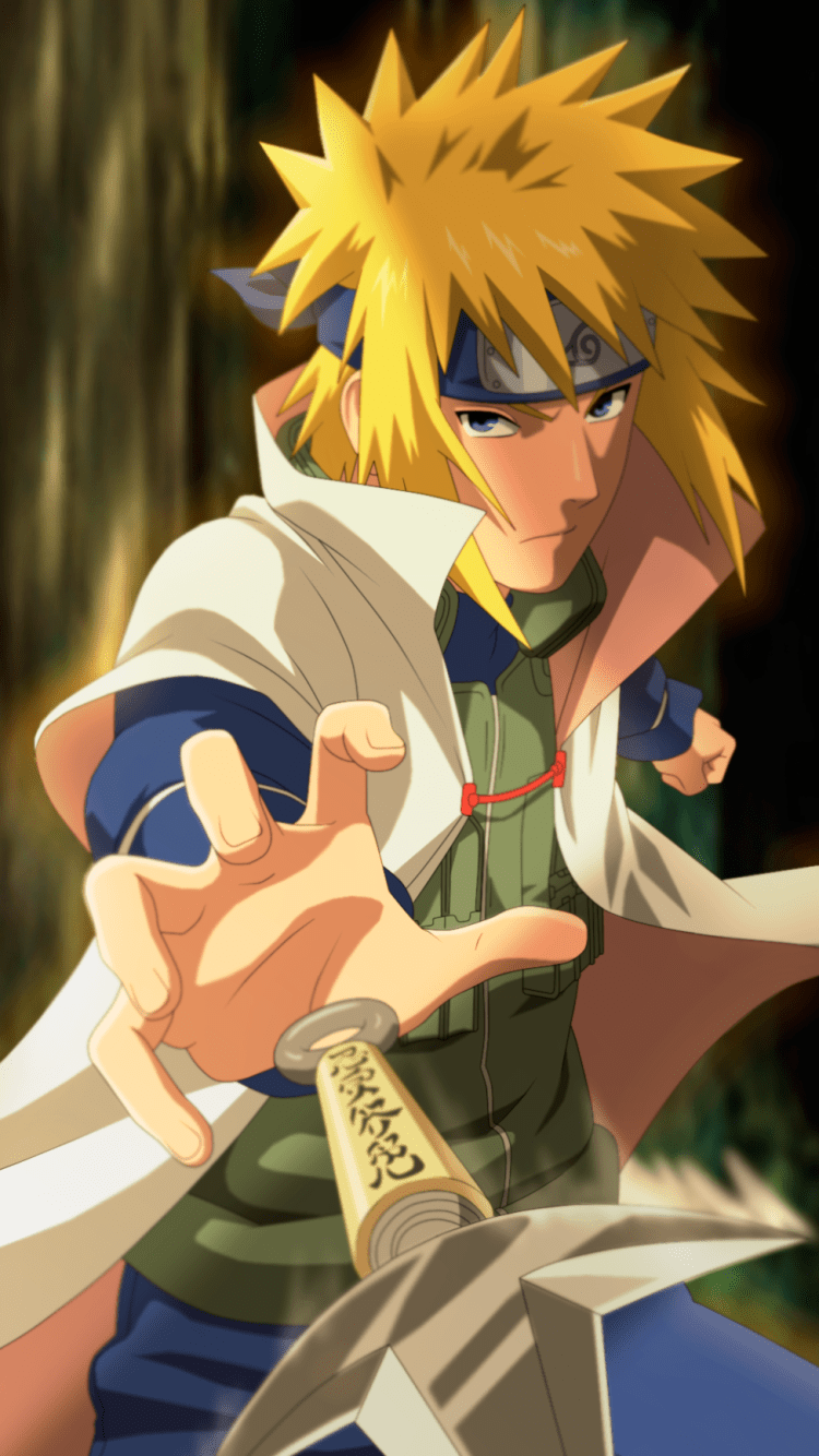 750x1334 Minato Namikaze: Legendary Naruto Wallpaper