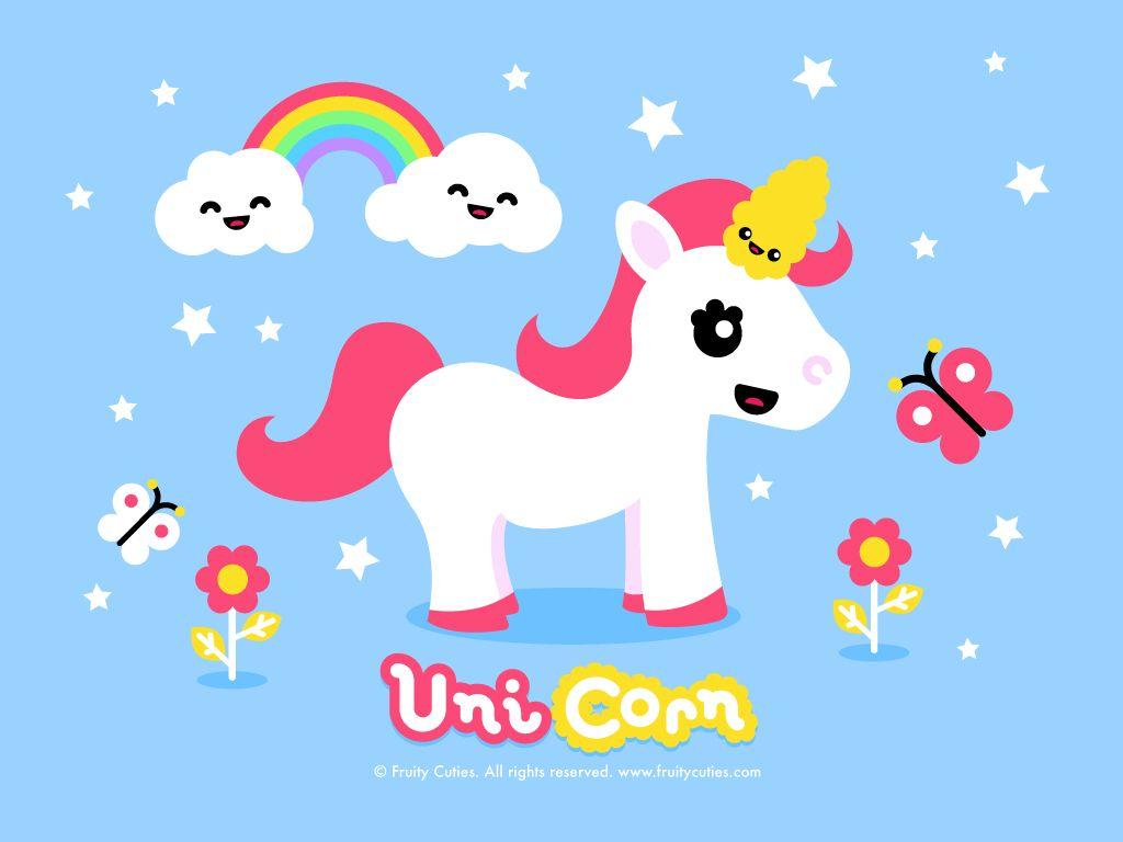 1024x768 Kawaii Unicorn Wallpaper. It's that phony pony UniCorn from