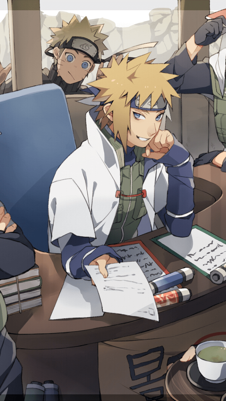 720x1280 Konoha Legacy: Minato Namikaze & Naruto Uzumaki