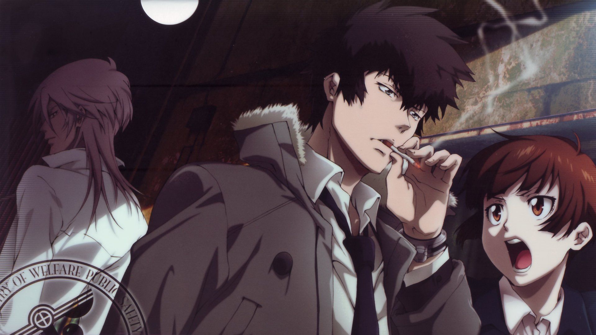 1920x1080 Psycho Pass HD Wallpaper: Akane, Kogami & Makishima Showdownx1080