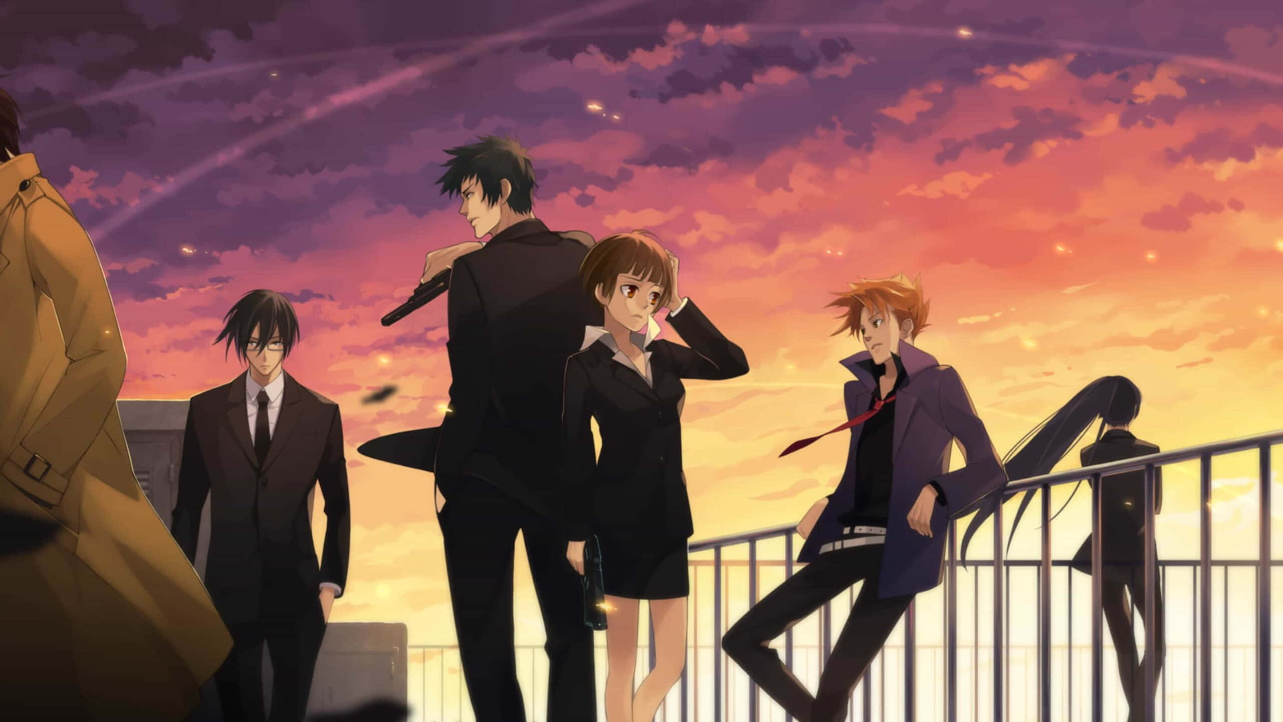 2560x1440 Download The characters of Psycho Pass ready to battle. Wallpaper