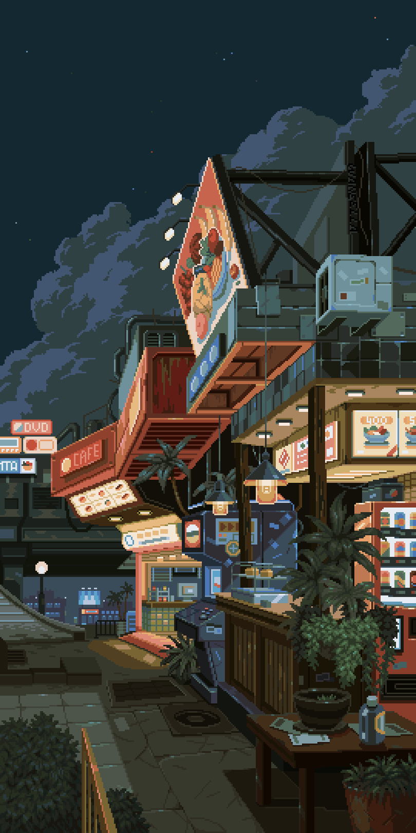 810x1620 Zombie Lo Fi 03 Hip Hop Para Estudiar. Lofi Pixel Art Wallpaper, Pixel Chill