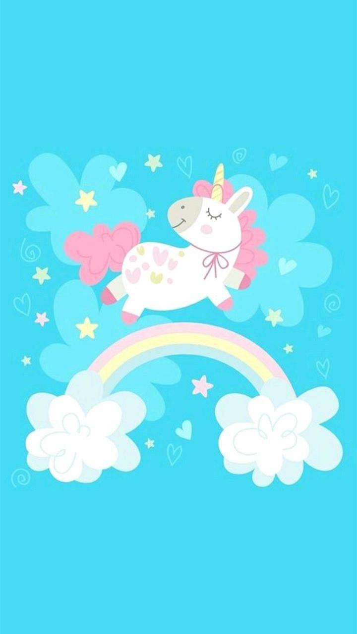 Blue Kawaii Unicorn Wallpapers Top Free Blue Kawaii Unicorn