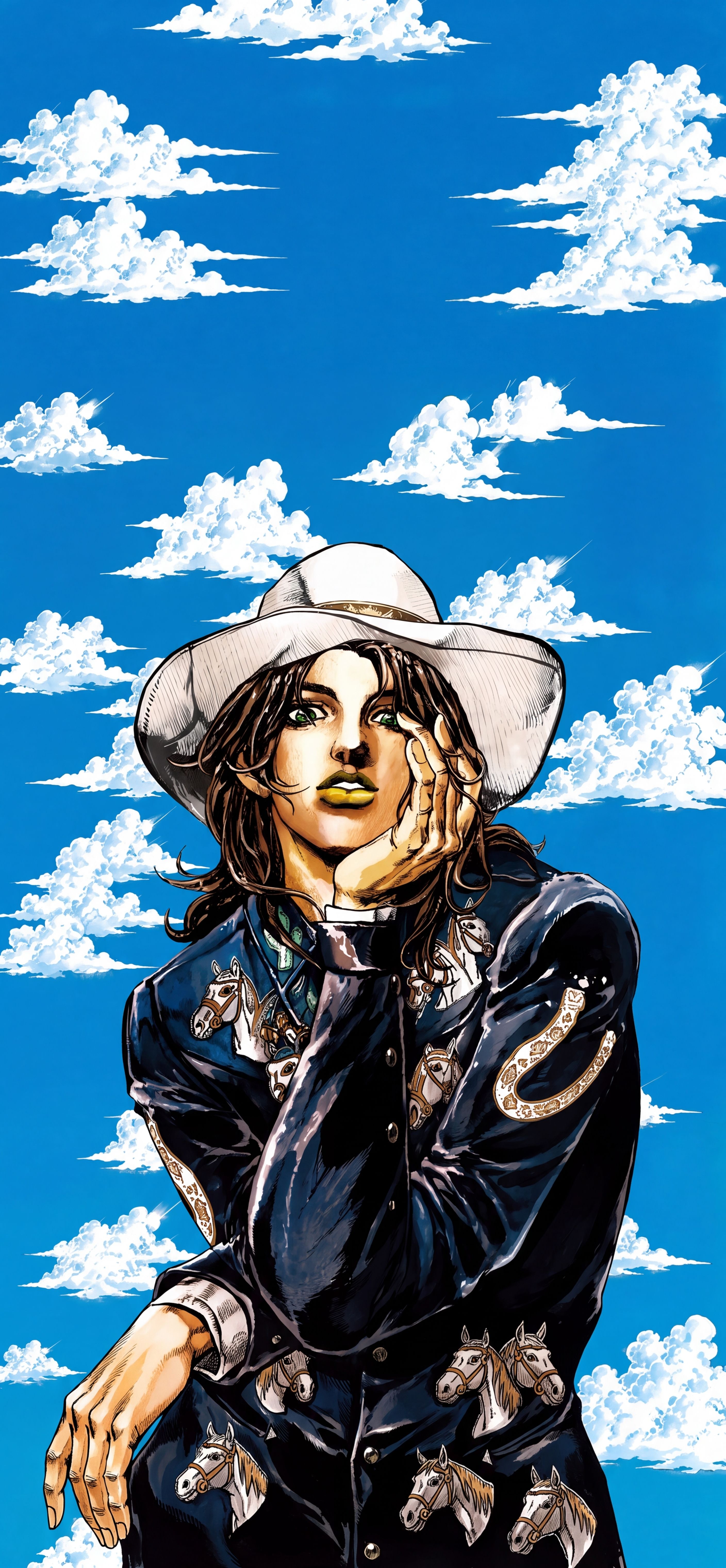 2816x6080 Steel Ball Run Wallpaper