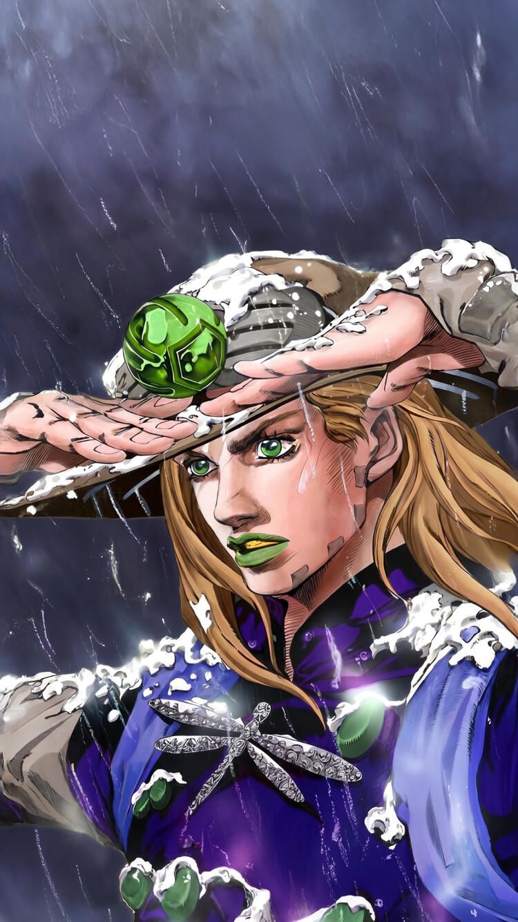 750x1334 Rainy Gyro Zeppeli Wallpaper