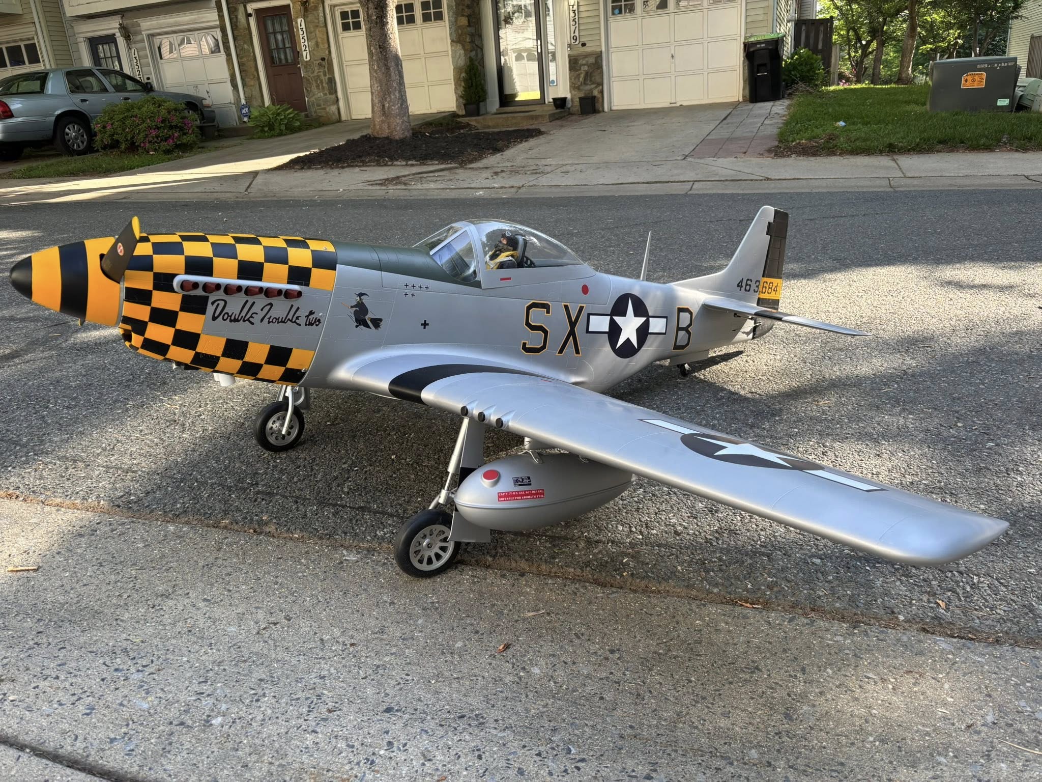 2048x1536 TopRC Model P 51D Mustang Double Trouble 89 Giant Scale RC Warbird ARF