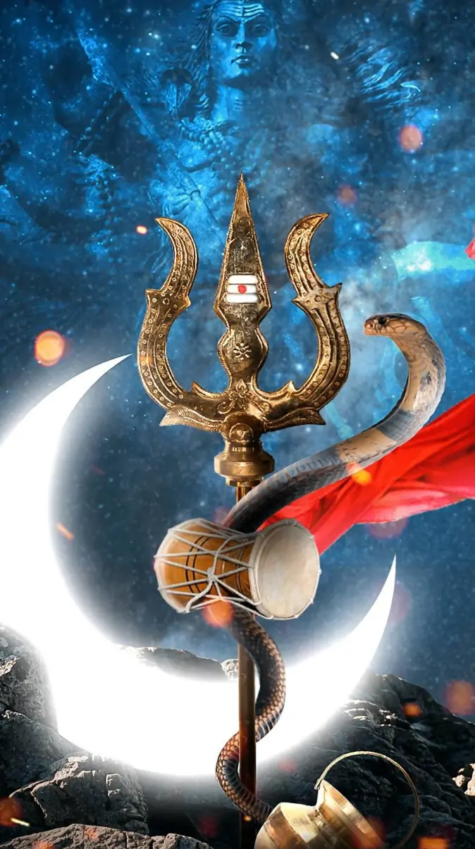 674x1205 Bholenath HD Wallpaper