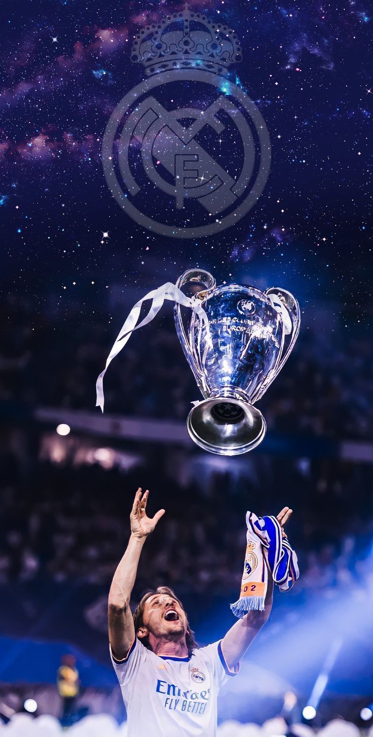 736x1454 Real Madrid Trophy Wallpaper