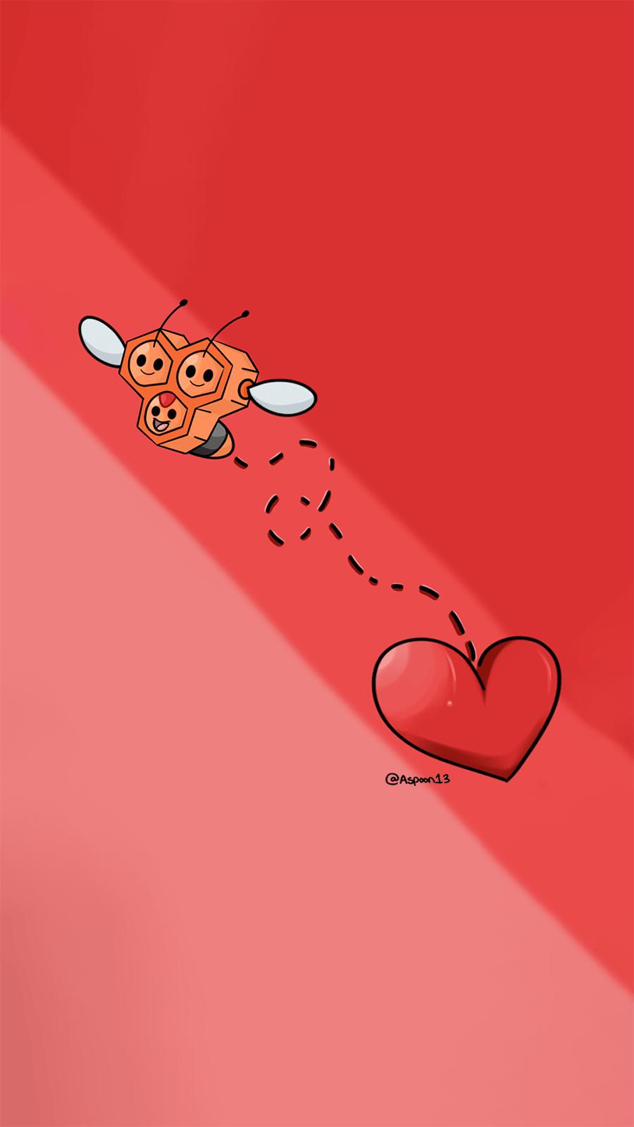 900x1600 Pokémon Valentines Day Phone Wallpaper