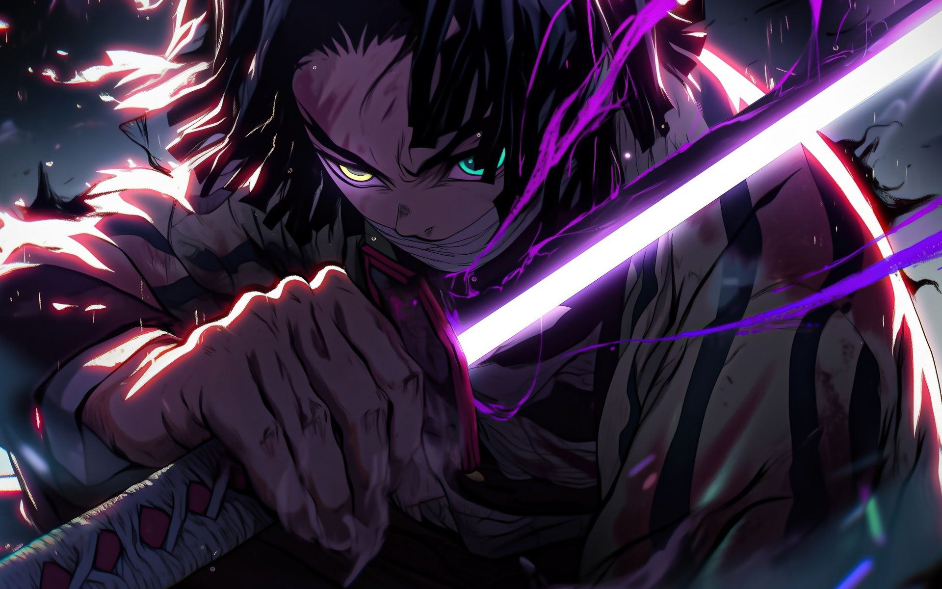1920x1200 Tanjiro Kamado Wallpaper 4K, Sword, Colorful anime, 5K