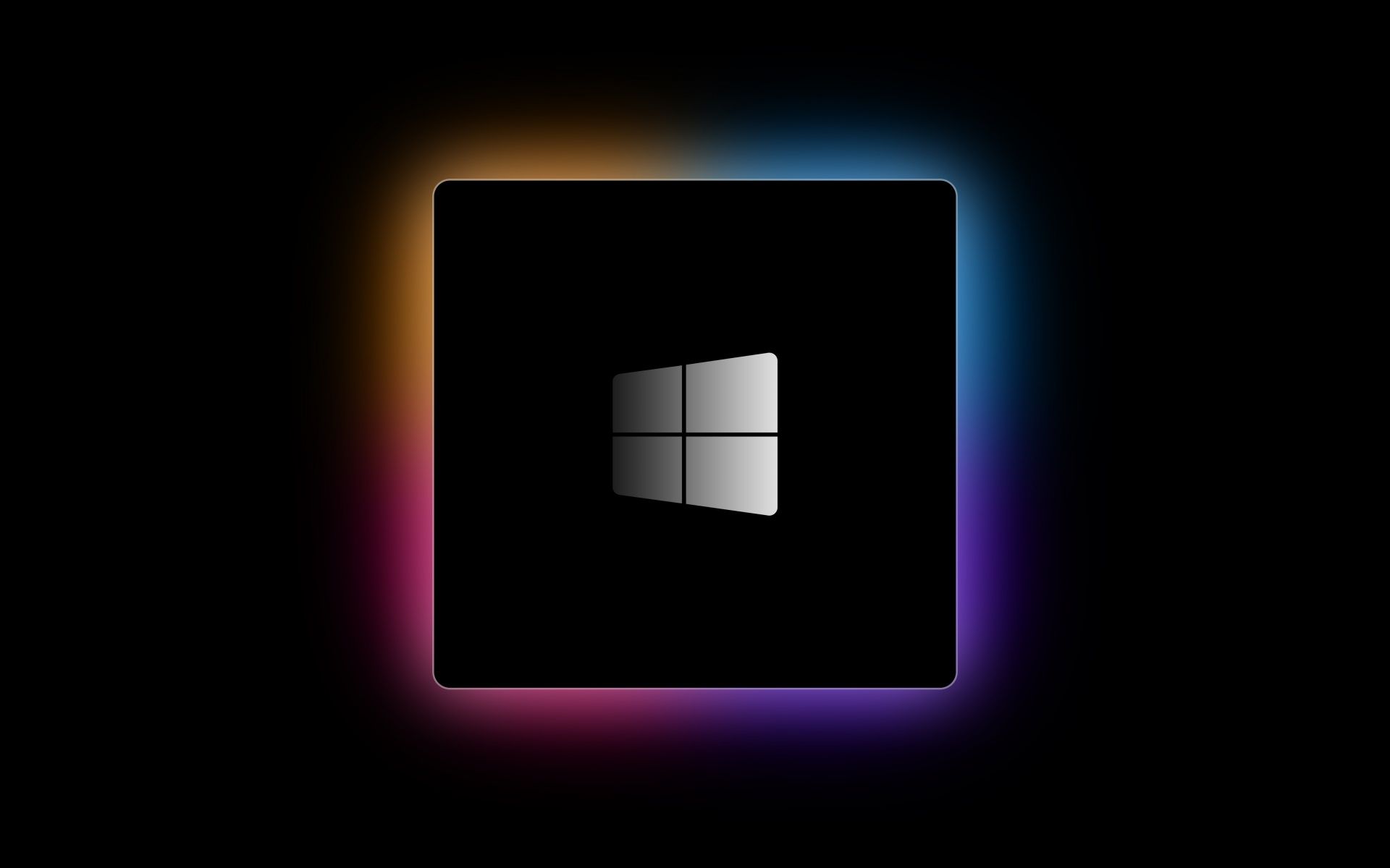 1920x1200 Windows logo Wallpaper 4K, M1 Chip, Black background