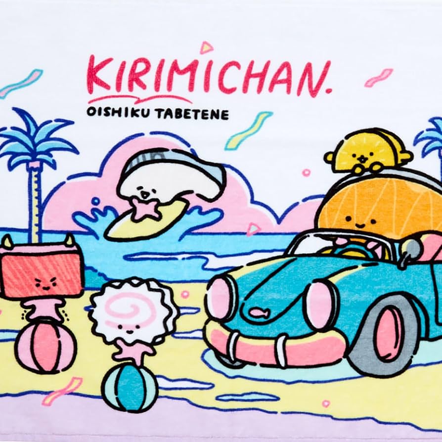 894x894 Sanrio 919497 Face Towel (Festival Design) KIRIMI Chan : Amazon.sg: Home