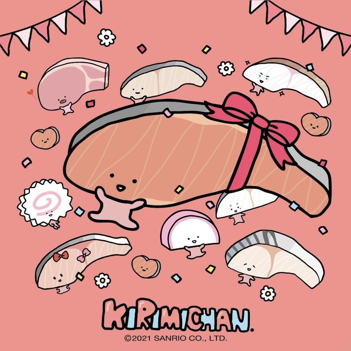1125x1125 Kirimichan ideas. salmon sanrio character, kingyochan sanrio, kirimi sanrio