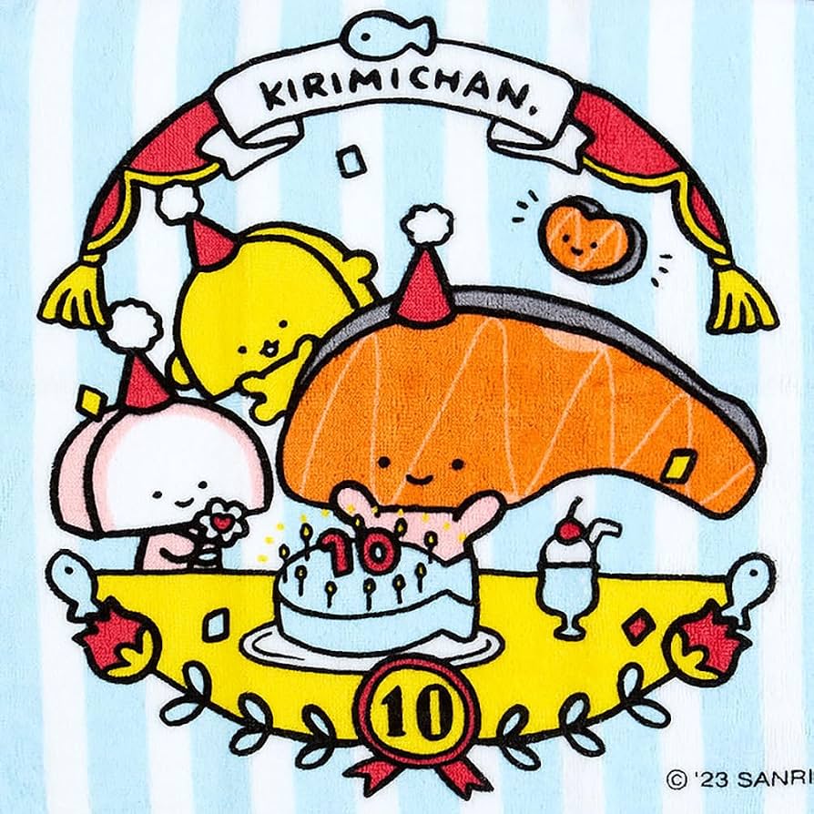 894x894 Sanrio 253448 KIRIMI Hand Towel (10th Anniversary) : Amazon.sg: Fashion