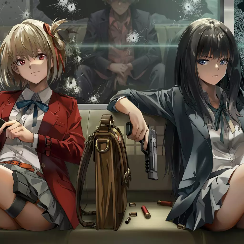 1024x1024 Live wallpaper lycoris Recoil Metro download on