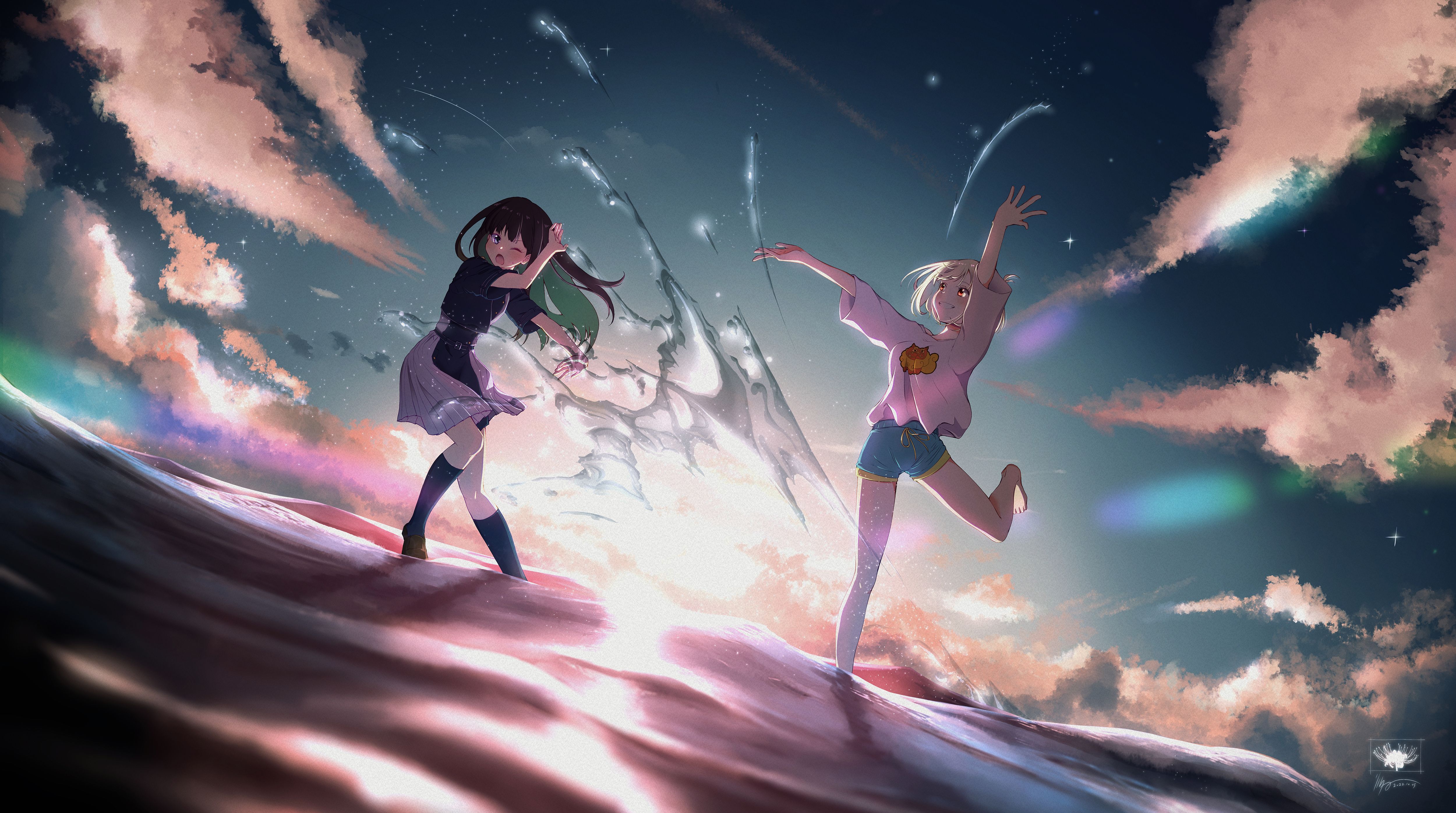 5000x2791 Lycoris Recoil: Chisato & Takina's 4K Ultra HD Anime Adventure