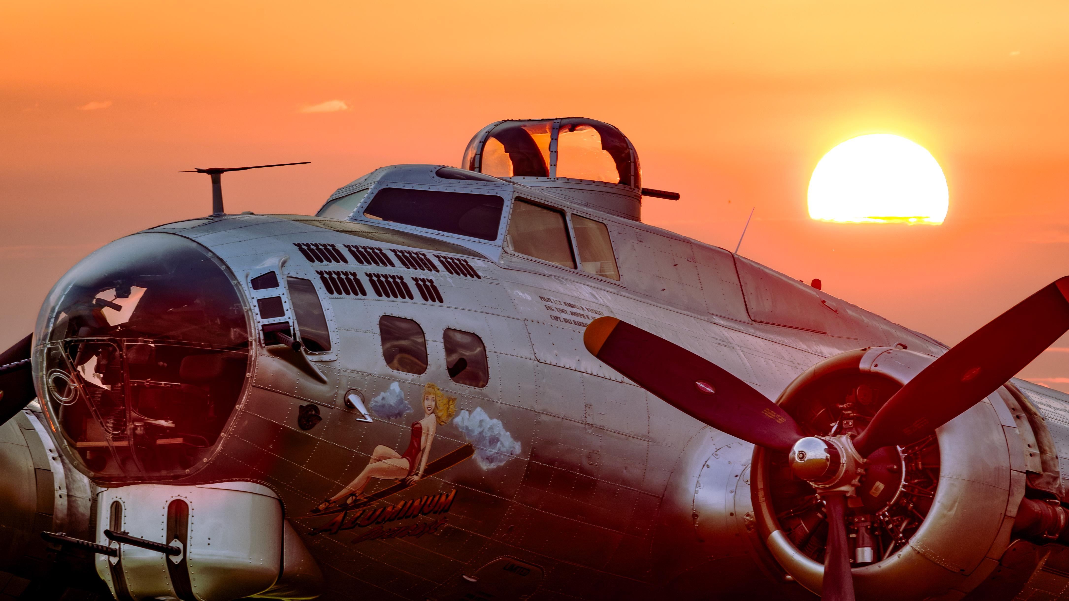 4341x2442 Worked On This B 17! (no, Not In This Dress)