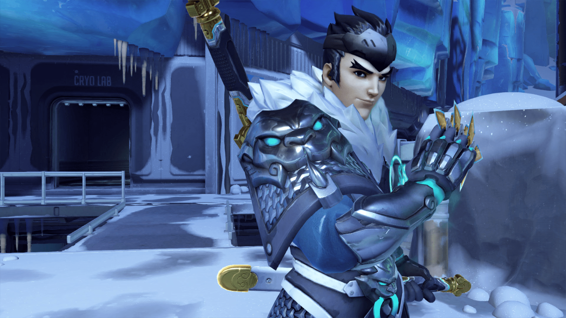 1920x1080 No helmet baihu genji (behold my mediocre photohop skills)