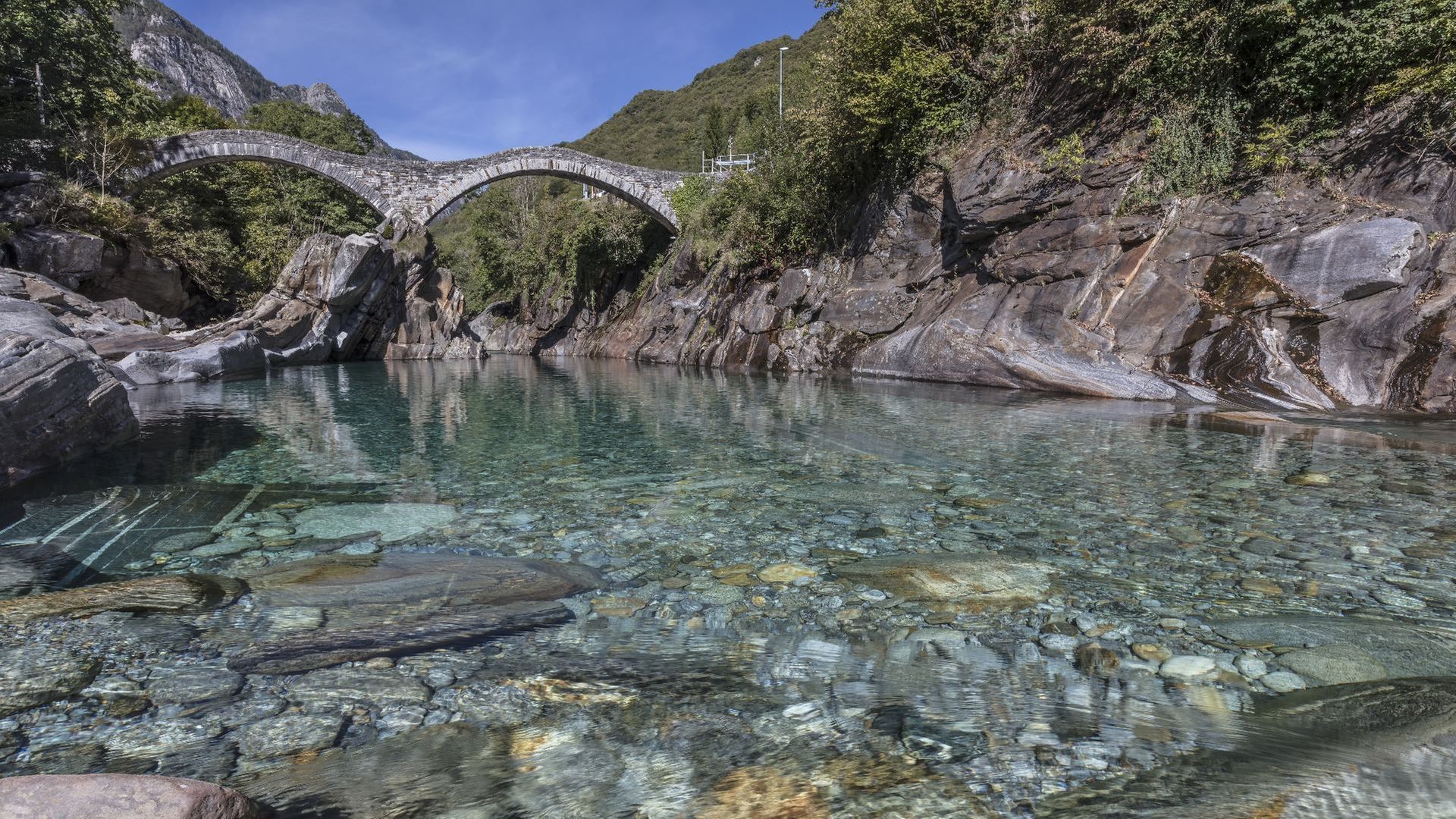 1920x1080 The heart of the Canton Ticino in the Verzasca Valley