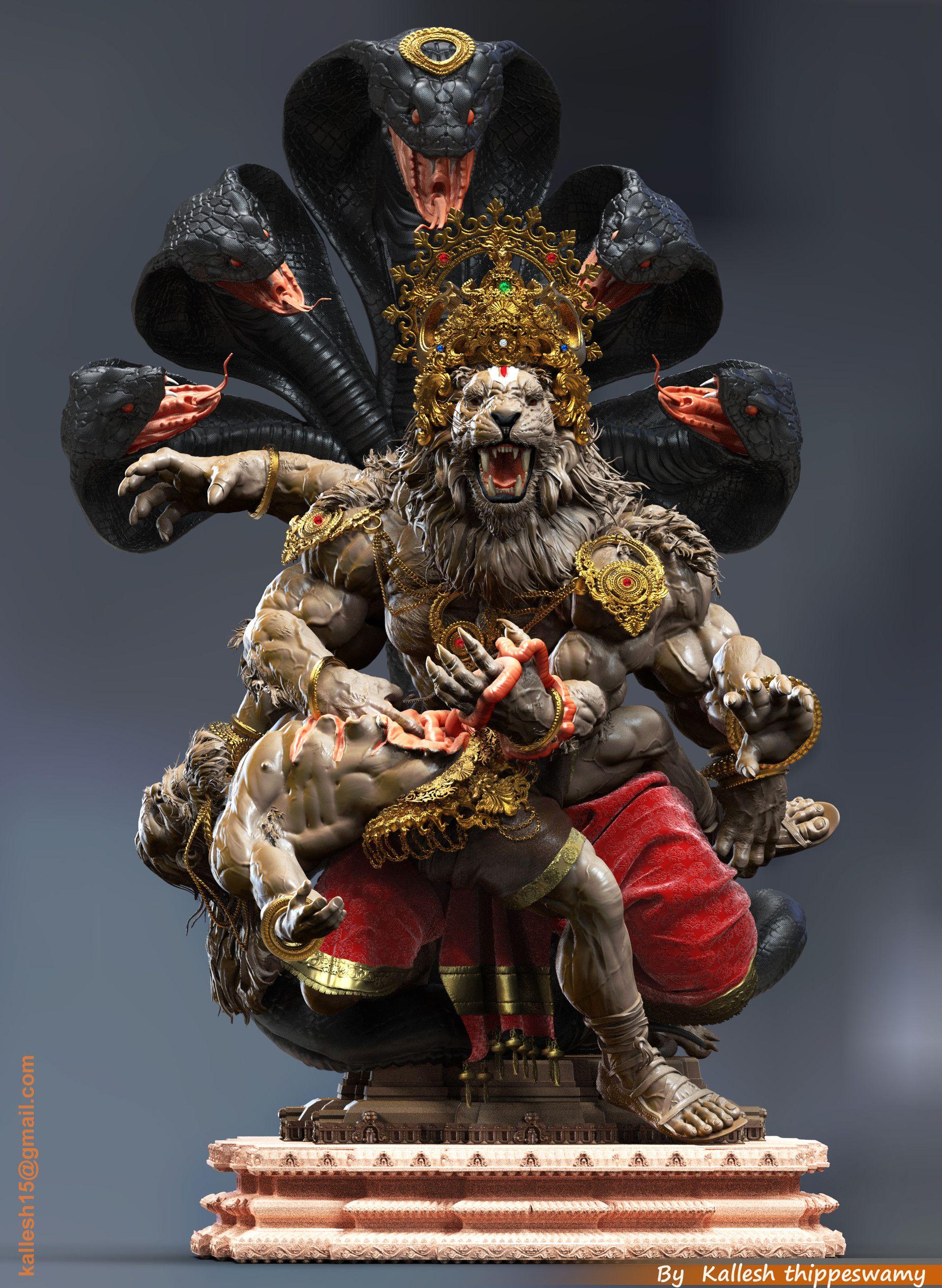 1920x2623 Angry Ganesha Wallpaper
