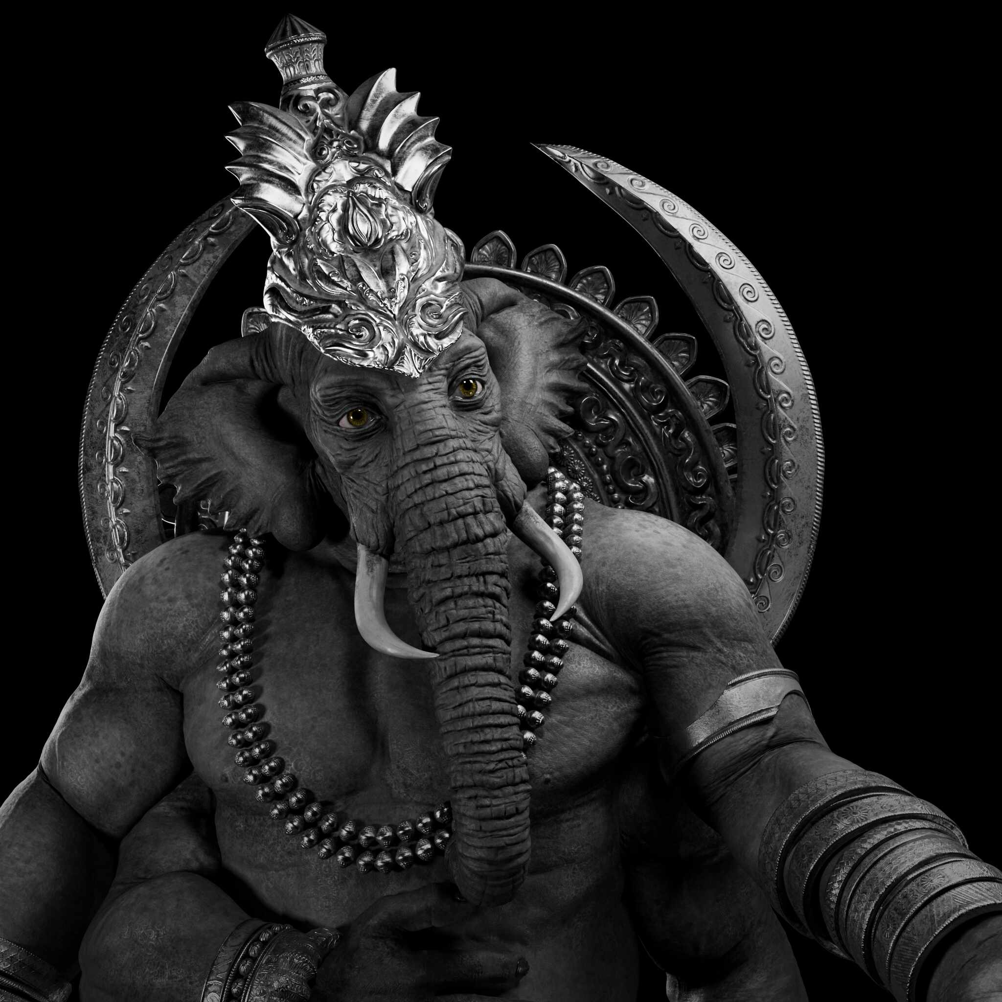 2048x2048 Ganesha, the Lord of Obstacles