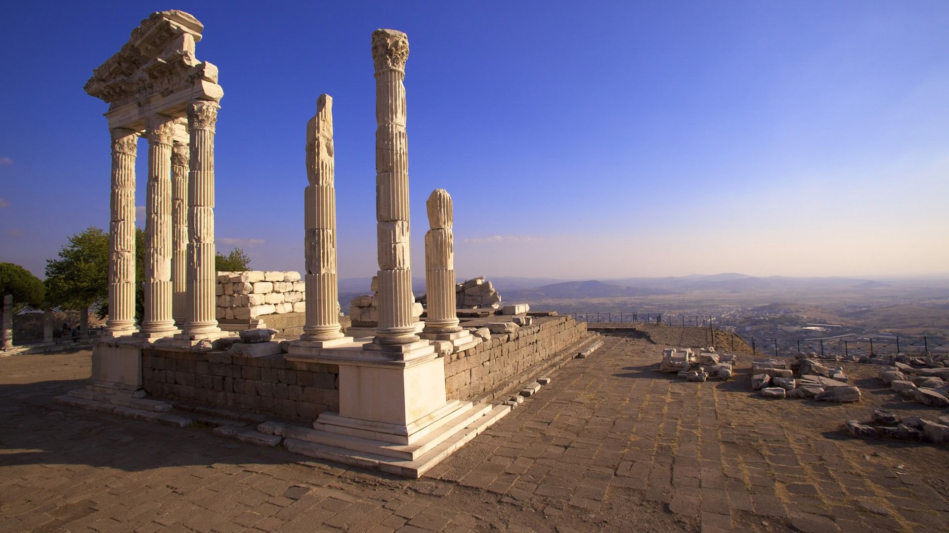 1920x1080 Architecture Jordan Temple of Hercules Ruin Pergamon Turkey HD Travel Wallpaper