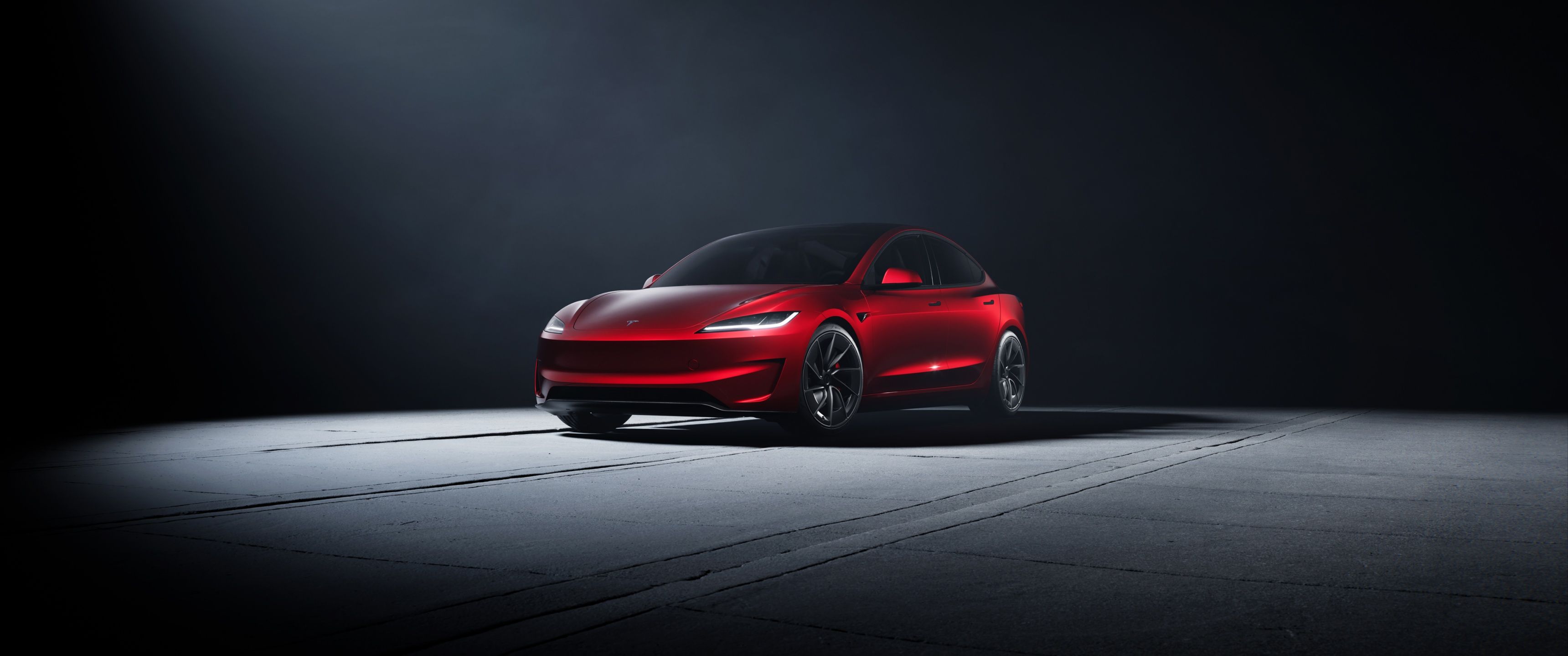 3440x1440 Tesla Model 3 Performance 2024 4K Wallpaper