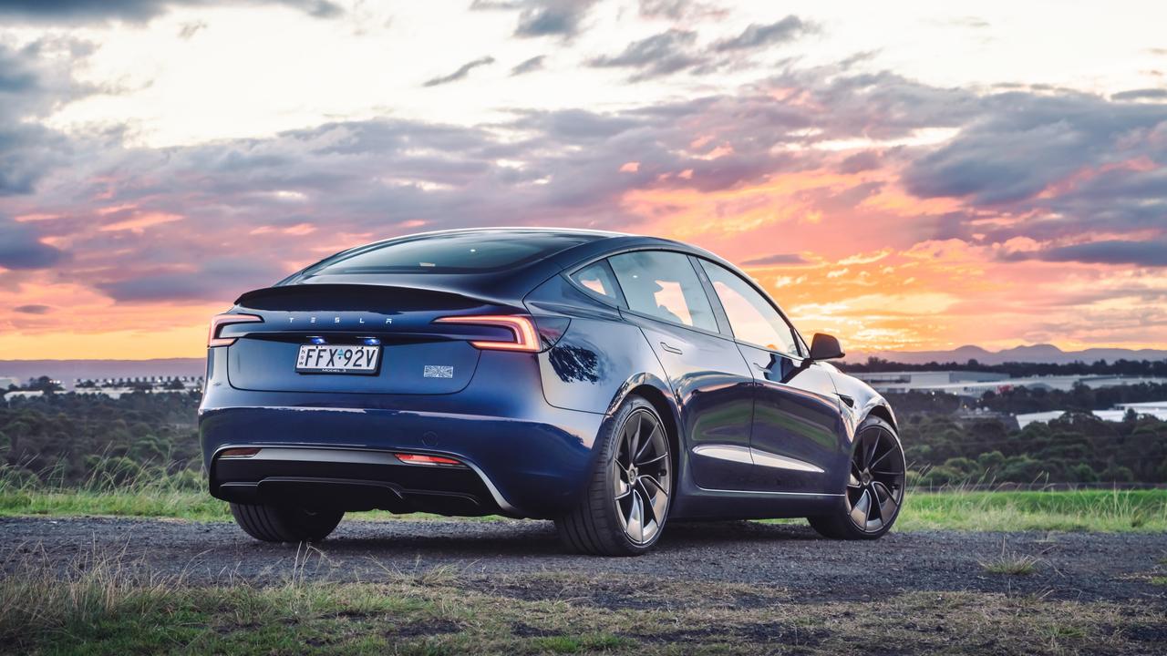 1280x720 Tesla Model 3 Performance tested. news.com.au