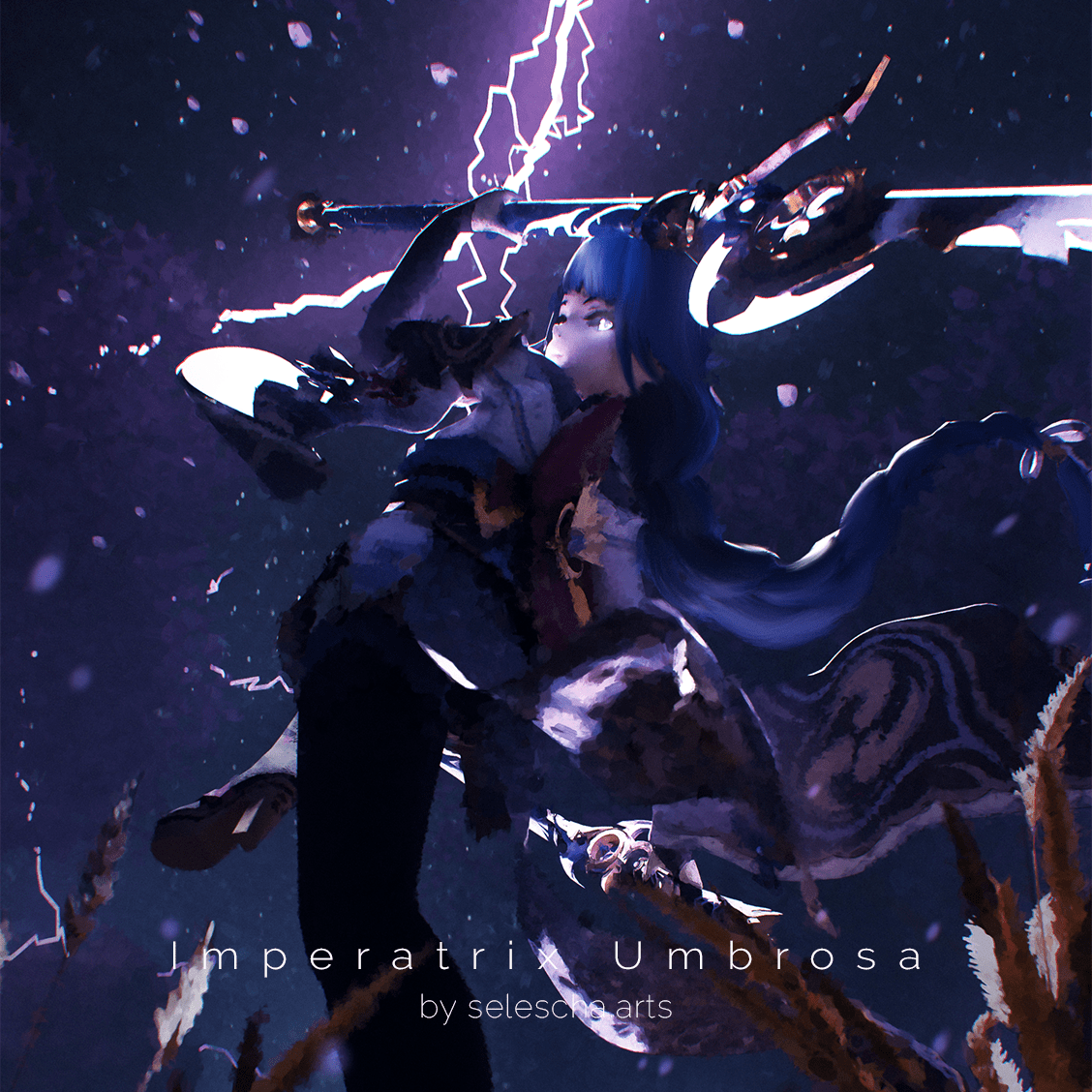 1128x1128 Imperatrix Umbrosa, Raiden Shogun [Made In Blender 3.5] : R Genshin_Impact