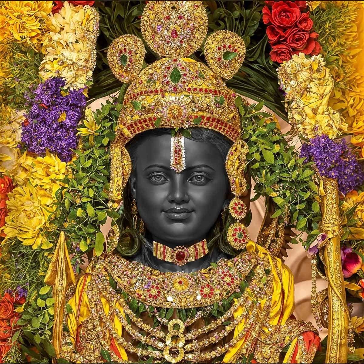 1200x1200 Manmohak, Shri Ram Lalla HD Wallpaper for Wall
