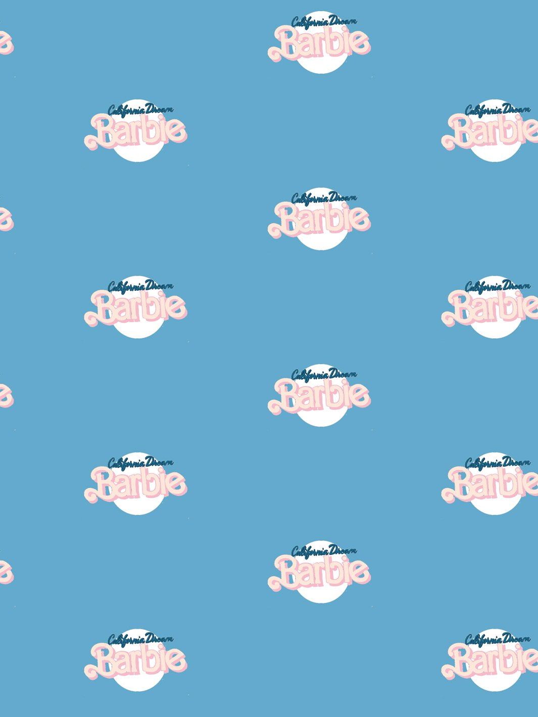 1065x1420 CA Dream Barbie Logo Removable Vinyl Wallpaper
