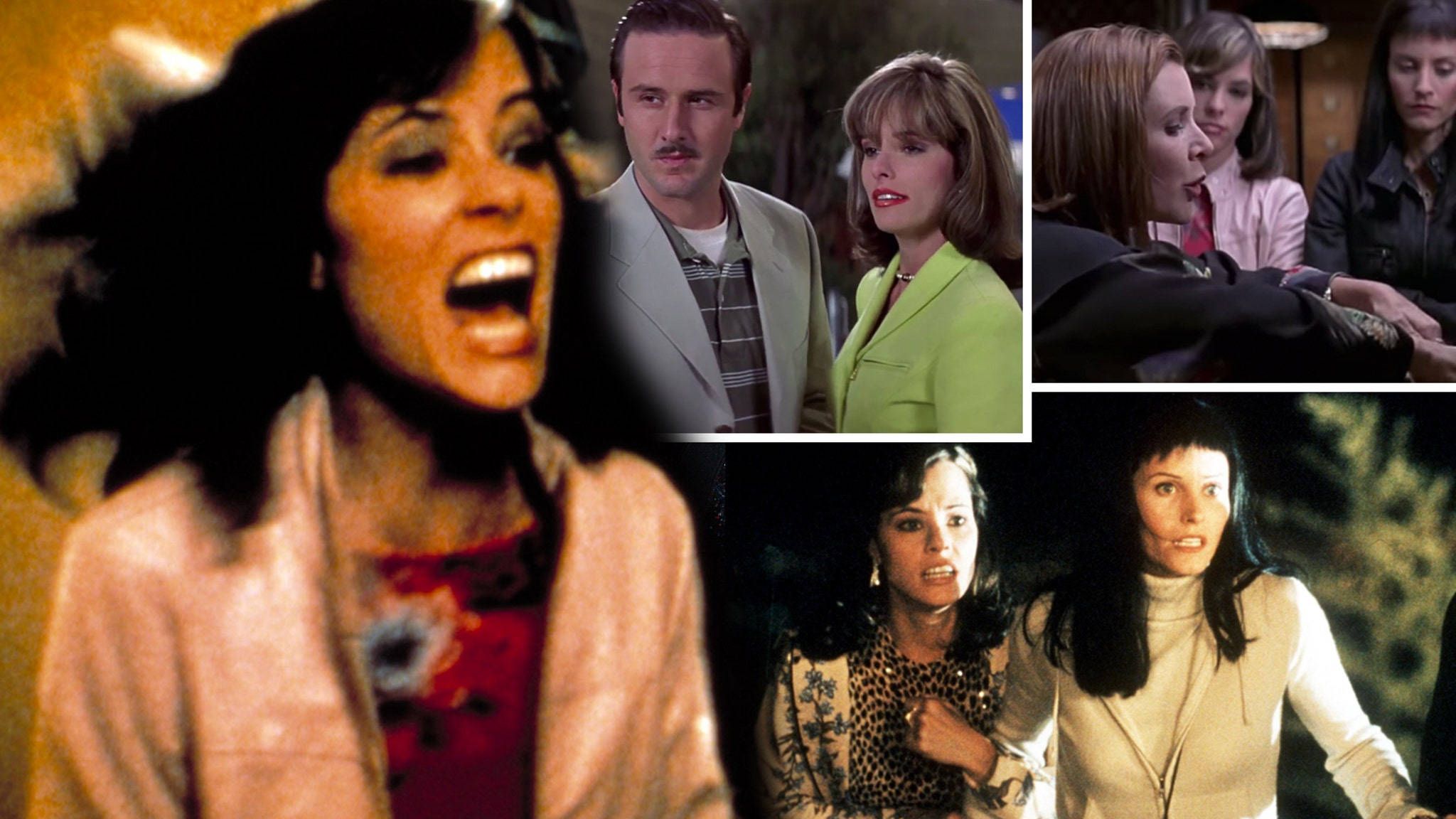 2048x1152 Download Parker Posey in a movie scene from Scream 3 Wallpaper