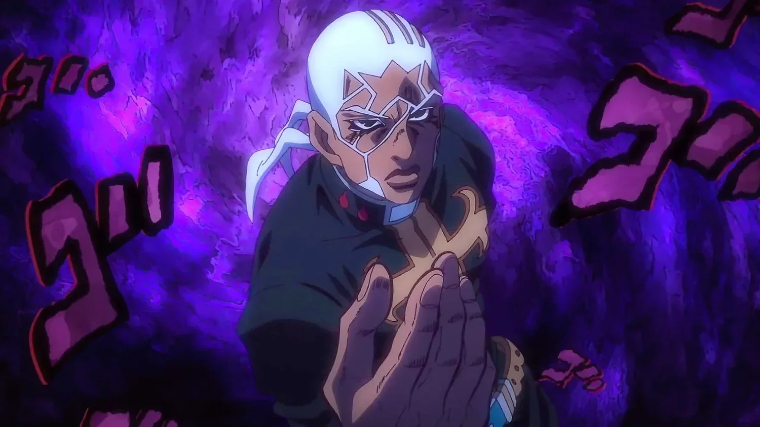 1500x844 Enrico Pucci Purple Aura JoJo Animated Wallpaper