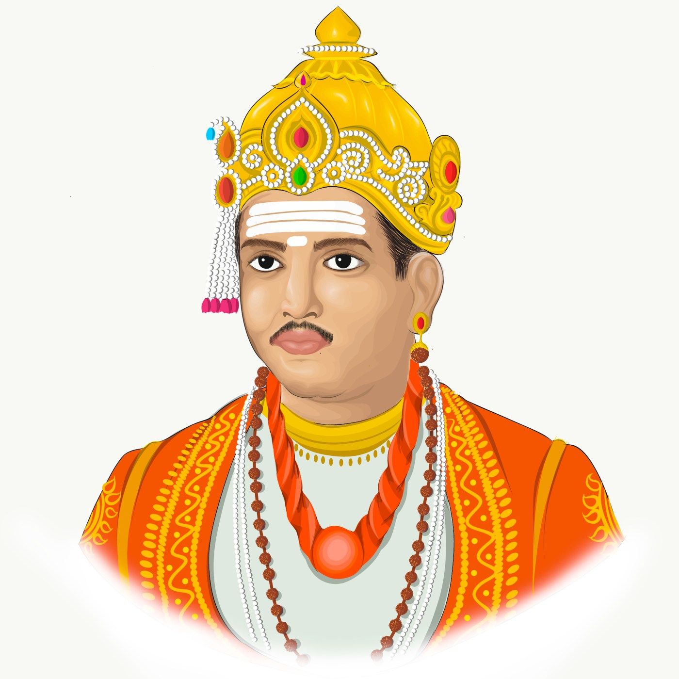 1400x1400 Basaveshwar Maharaj HD Wallpaper