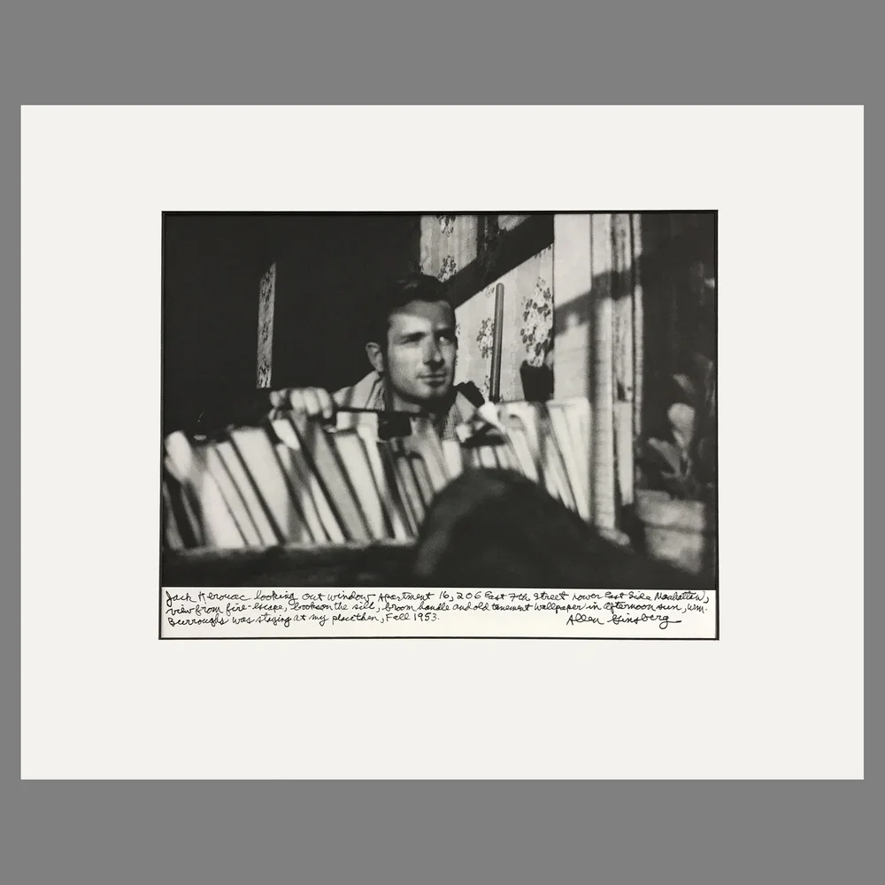 1000x1000 Jack Kerouac, Lower East Side, Manhattan 1953 Ginsberg Photograph Print 16 x 20