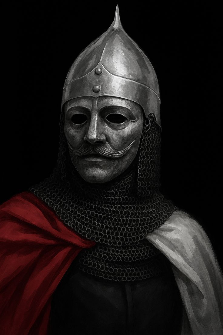 736x1104 The Mask of a Kipchak Warrior