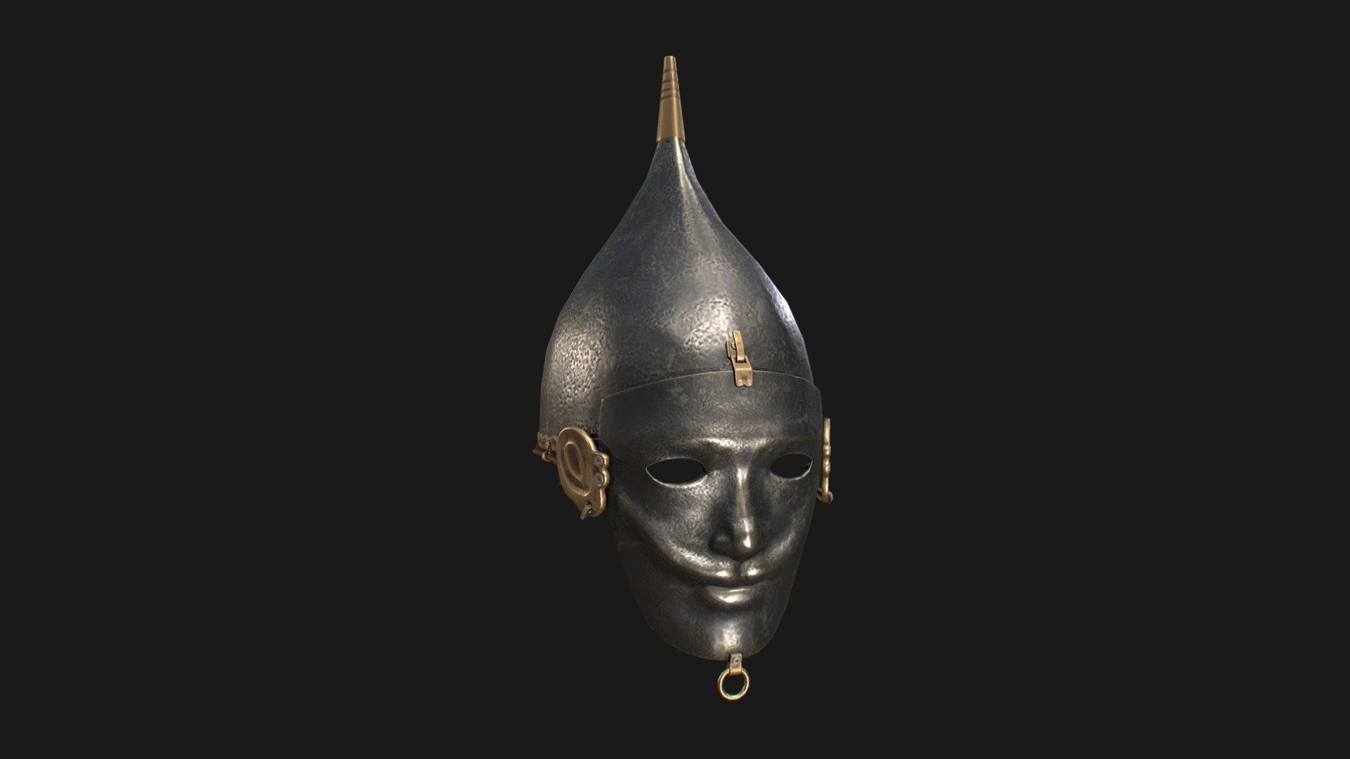 1920x1080 Kipchak style helmet century model by Huko3D [e0f63c3]