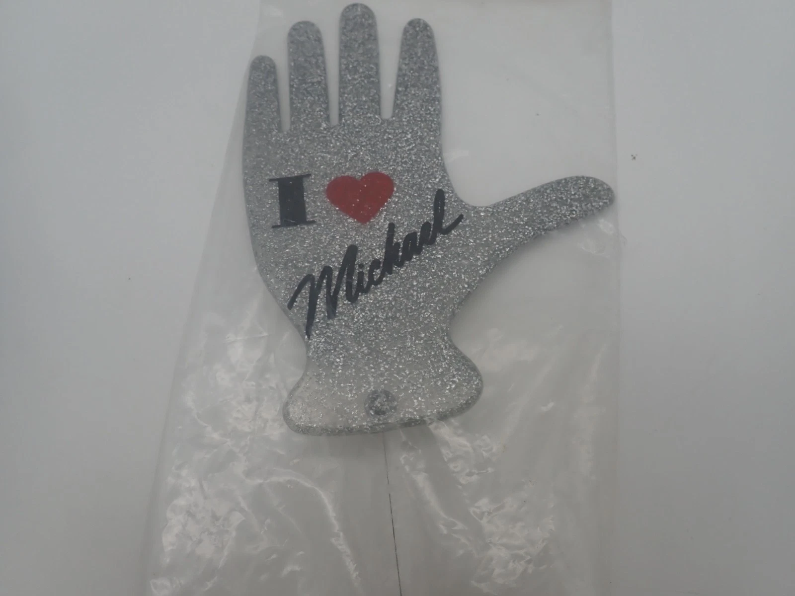 1600x1200 Vintage 1980s Michael Jackson Sparkle Glove Waver I Love Michael